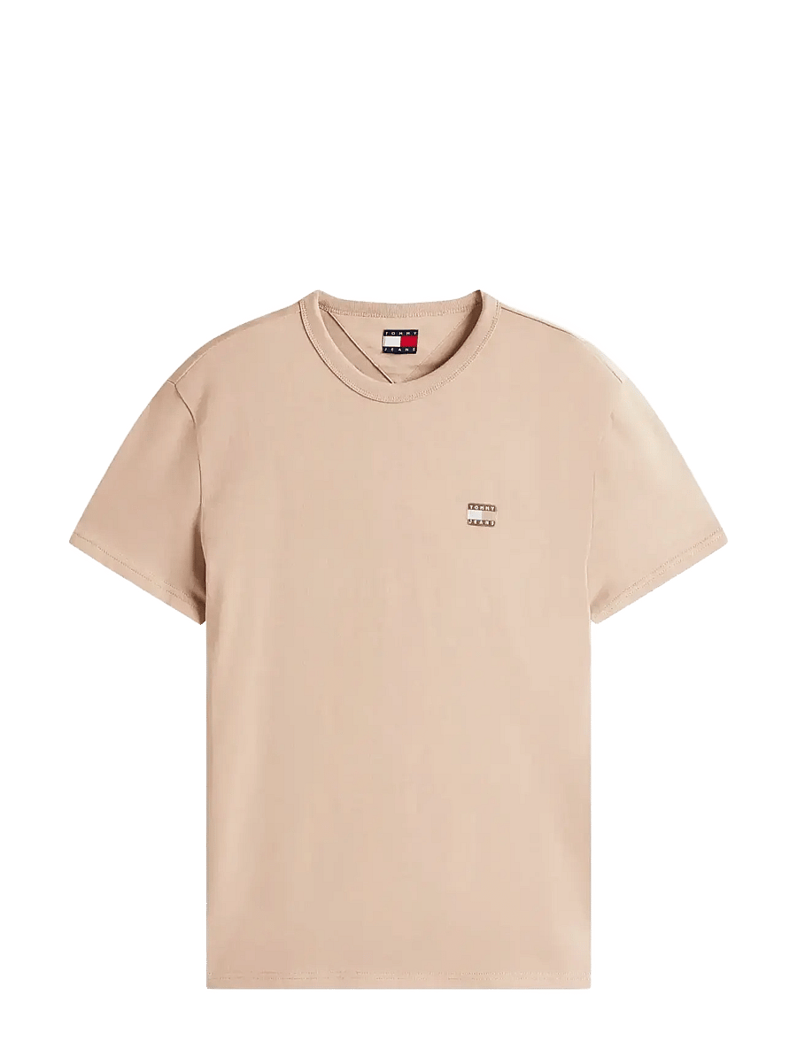 Tommy Jeans - TJM REG BADGE TEE EXT - lühikeste varrukatega t-särgid - coastal taupe tonal - 1