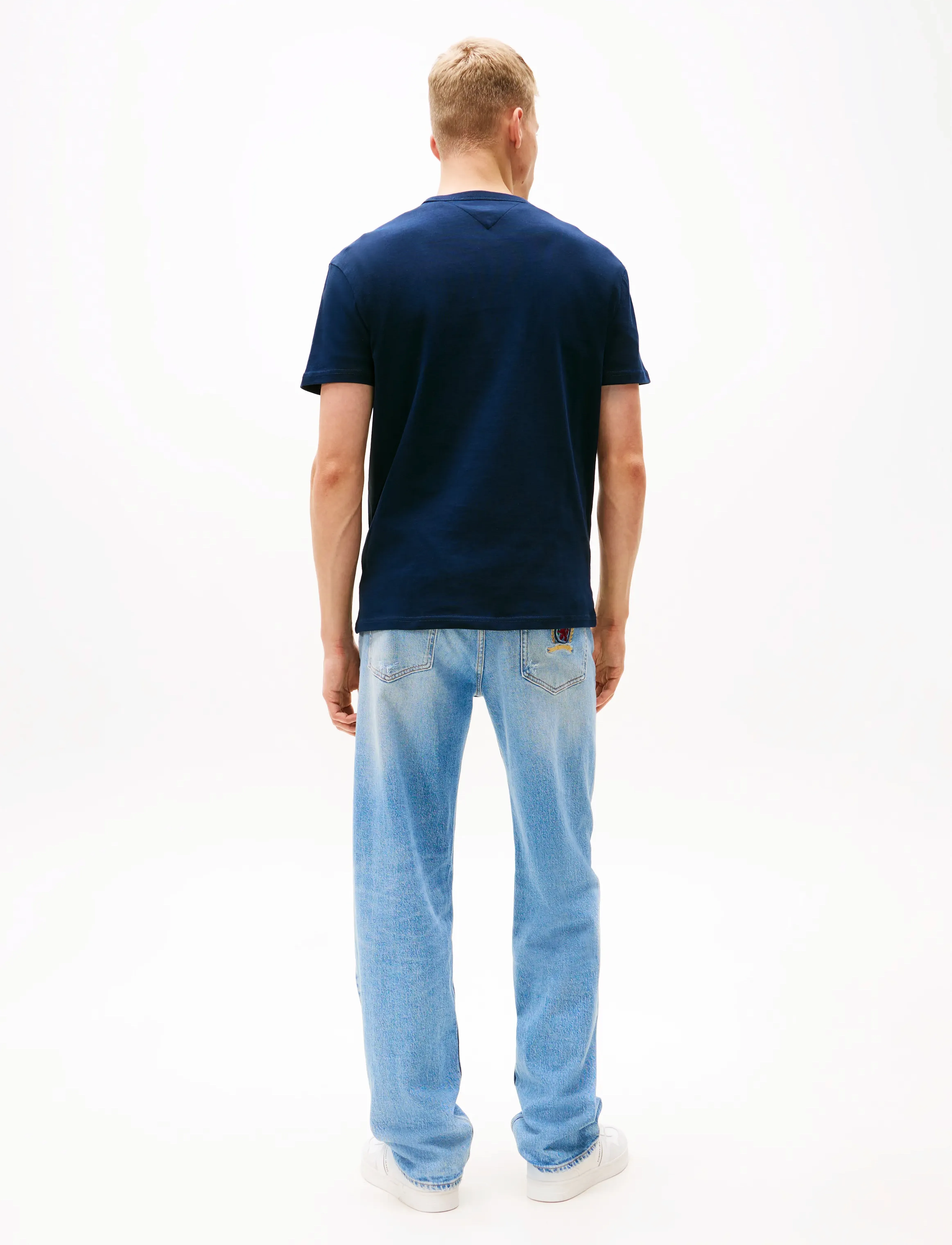 Tommy Jeans - TJM REG BADGE TEE EXT - kurzärmelige t-shirts - dark blue - 4