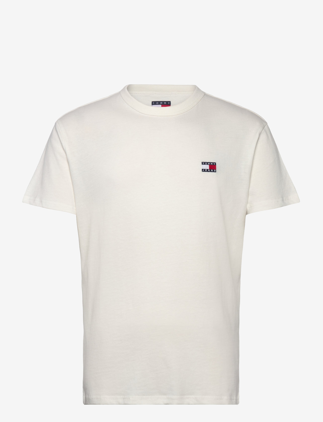 Tommy Jeans - TJM REG BADGE TEE EXT - kortærmede t-shirts - ecru - 1