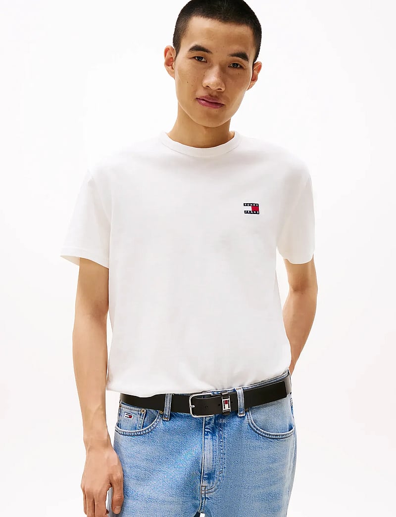 Tommy Jeans - TJM REG BADGE TEE EXT - kurzärmelig - ecru - 0