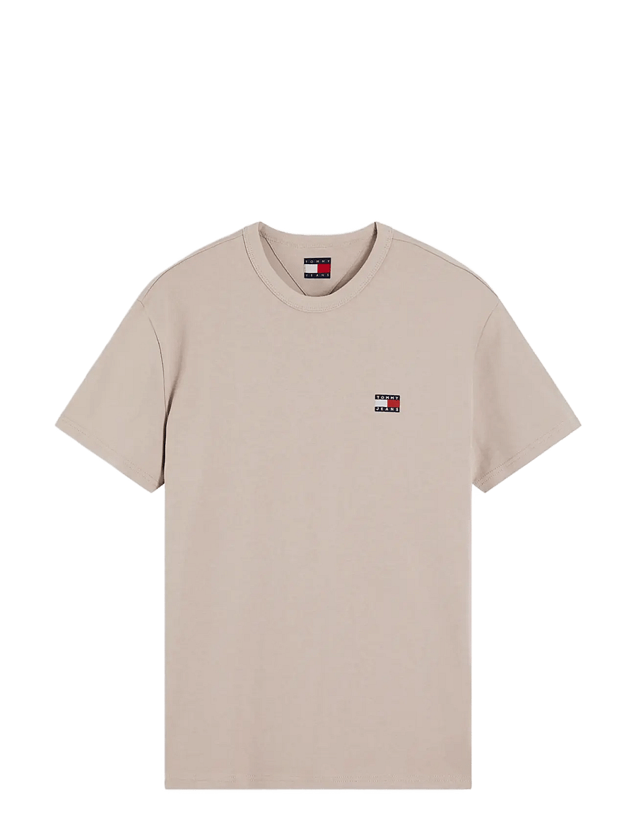 Tommy Jeans - TJM REG BADGE TEE EXT - lühikeste varrukatega t-särgid - limestone dust - 1