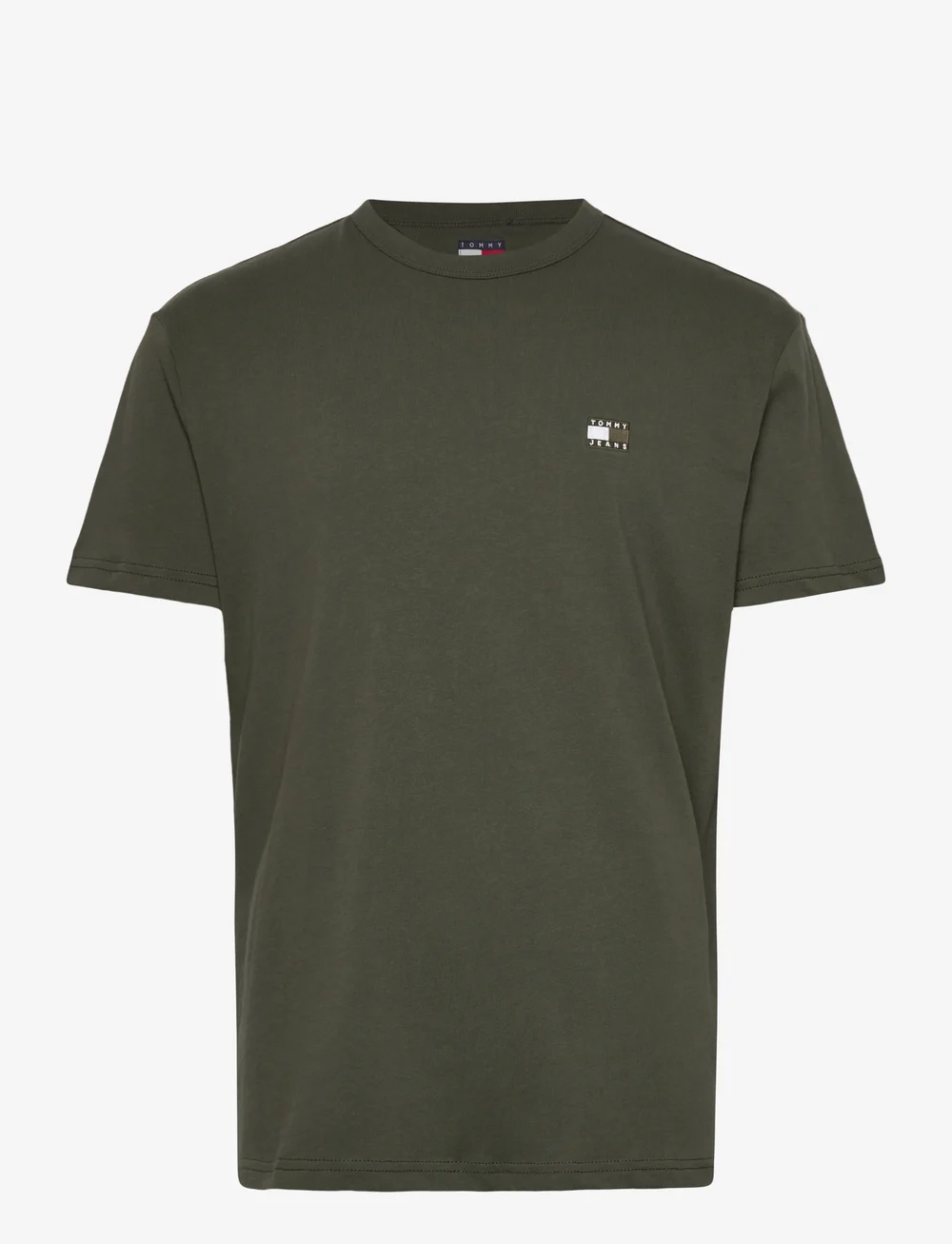 Tommy Jeans - TJM REG BADGE TEE EXT - krótki rękaw - pewter green tonal - 1