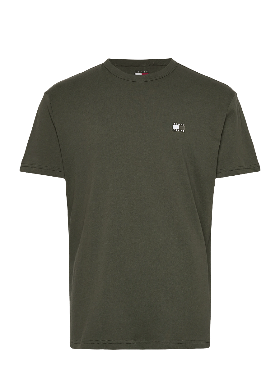 Tommy Jeans - TJM REG BADGE TEE EXT - lyhythihaiset - pewter green tonal - 1