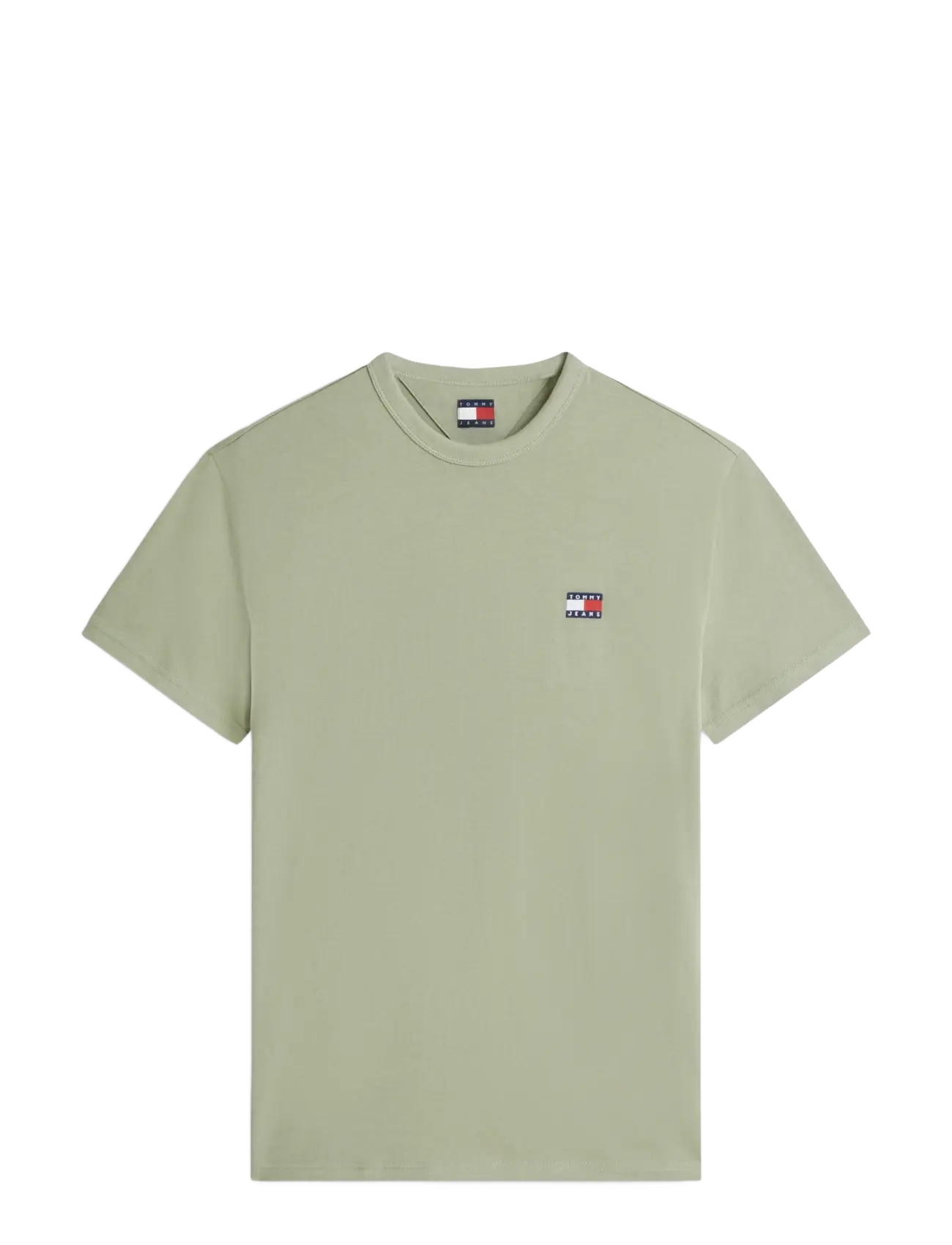 Tommy Jeans - TJM REG BADGE TEE EXT - short-sleeved t-shirts - spring olive - 1