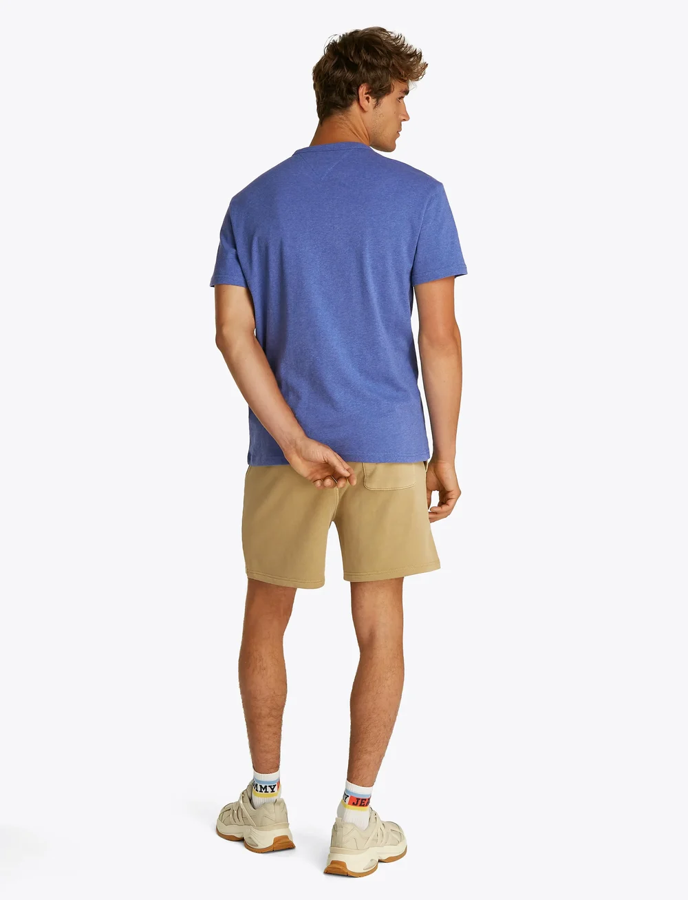 Tommy Jeans - TJM REG BADGE TEE EXT - korte mouwen - tempo blue htr melange - 3