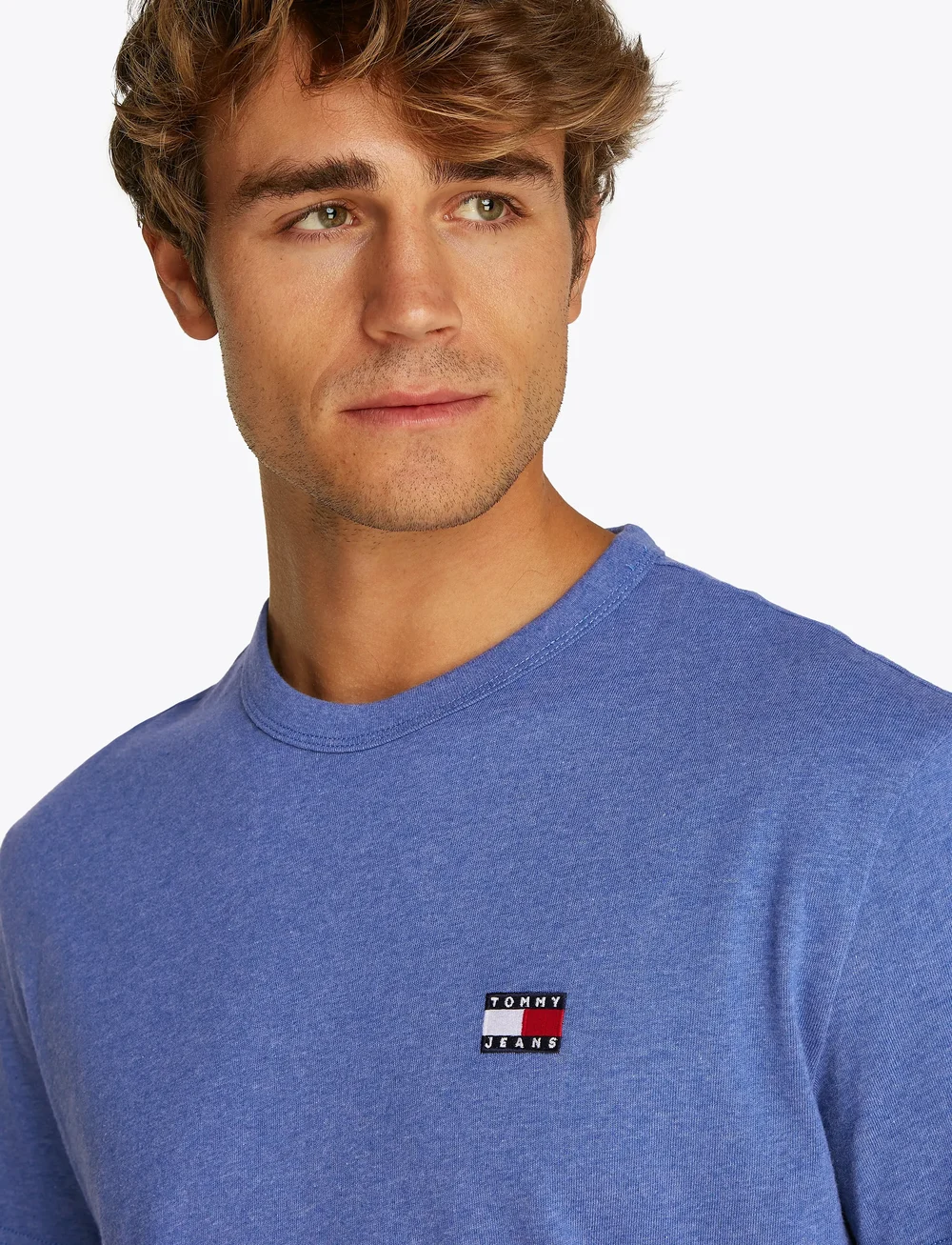 Tommy Jeans - TJM REG BADGE TEE EXT - korte mouwen - tempo blue htr melange - 5