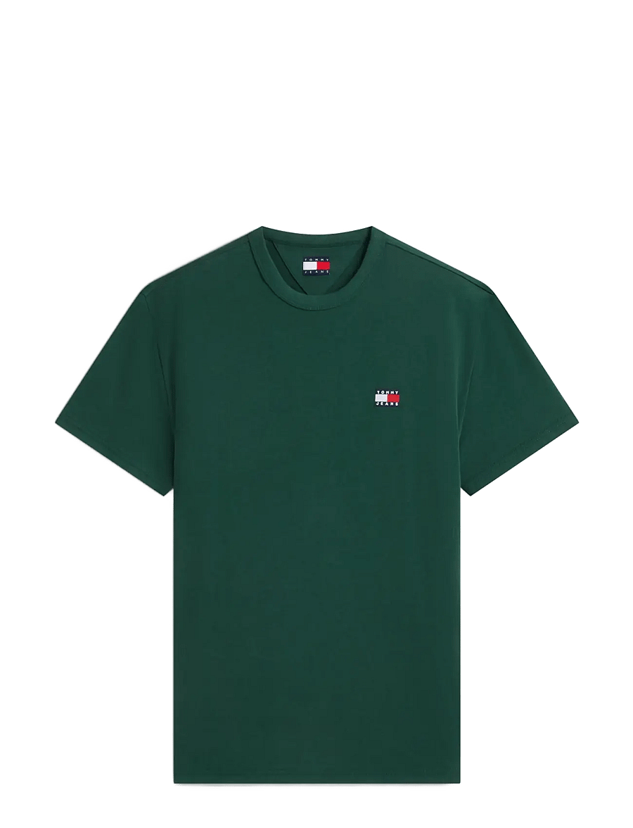 Tommy Jeans - TJM REG BADGE TEE EXT - lühikeste varrukatega t-särgid - velvet green - 1