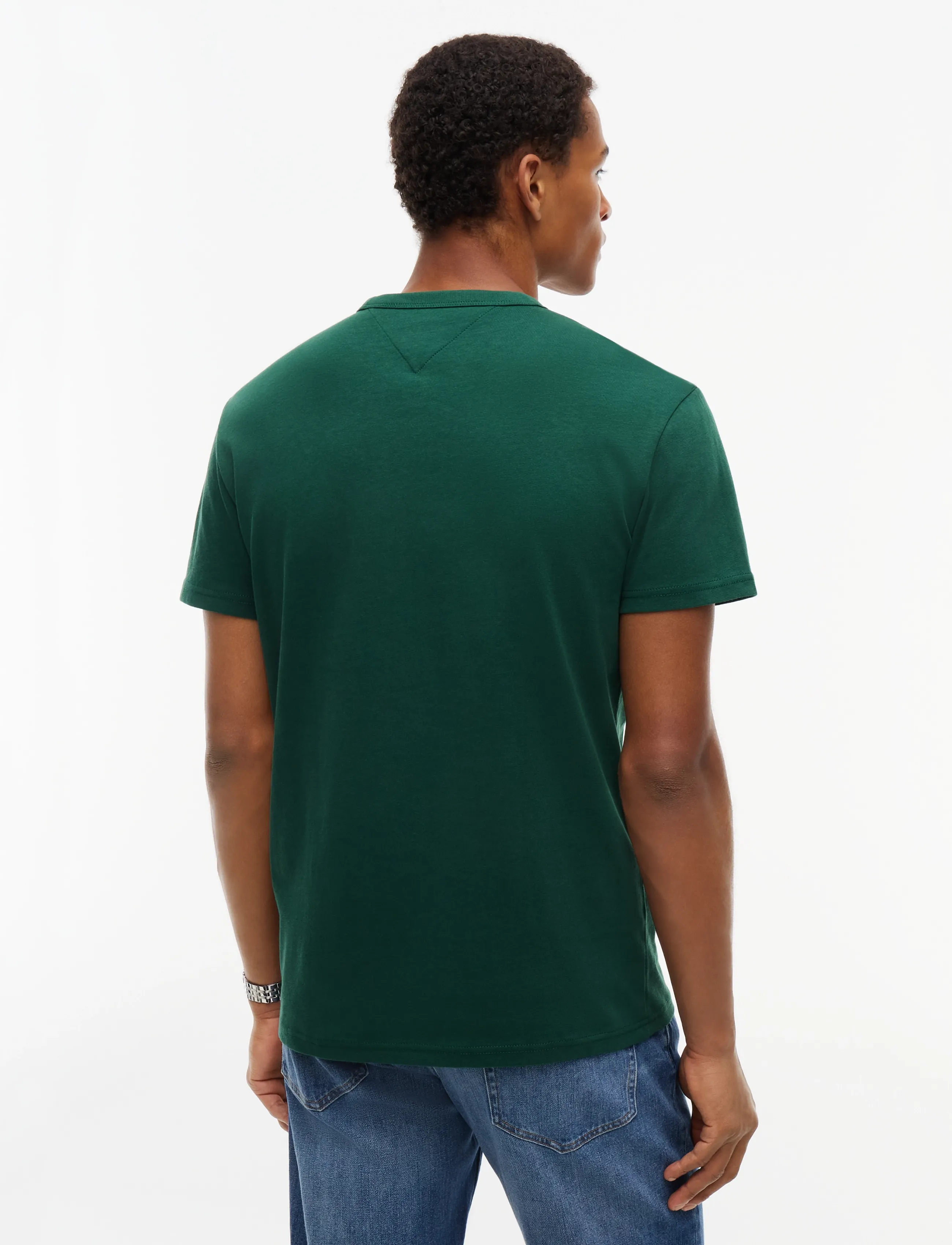 Tommy Jeans - TJM REG BADGE TEE EXT - lühikeste varrukatega t-särgid - velvet green - 2