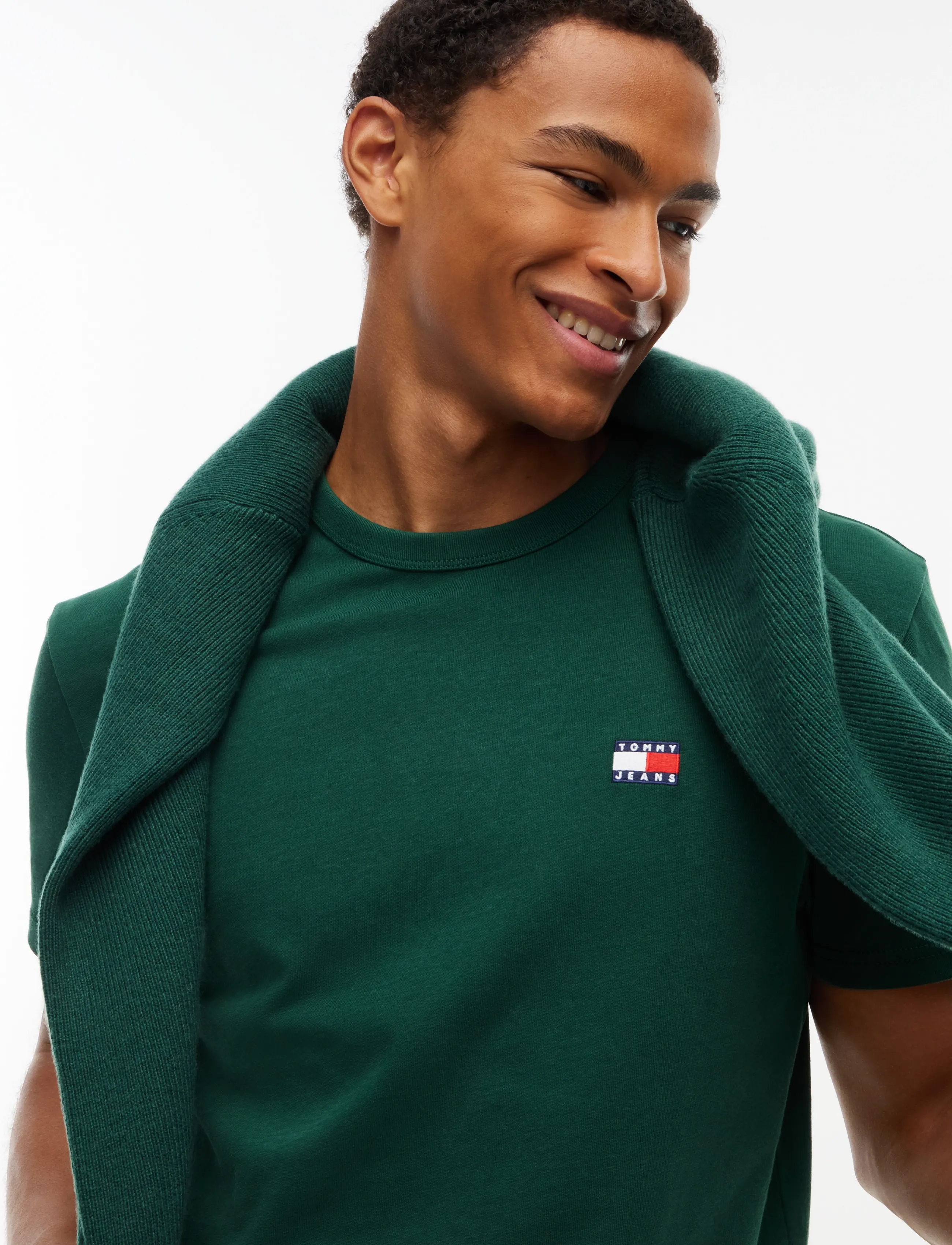 Tommy Jeans - TJM REG BADGE TEE EXT - lühikeste varrukatega t-särgid - velvet green - 3