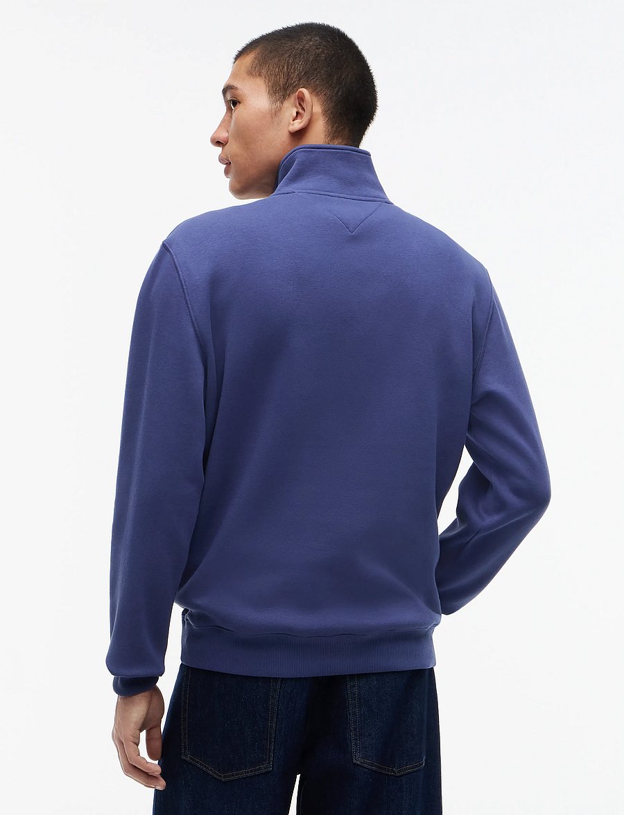 Tommy Jeans - TJM REG FLEECE 1/4ZIP MOCK EXT - teddytröjor - basic navy - 2