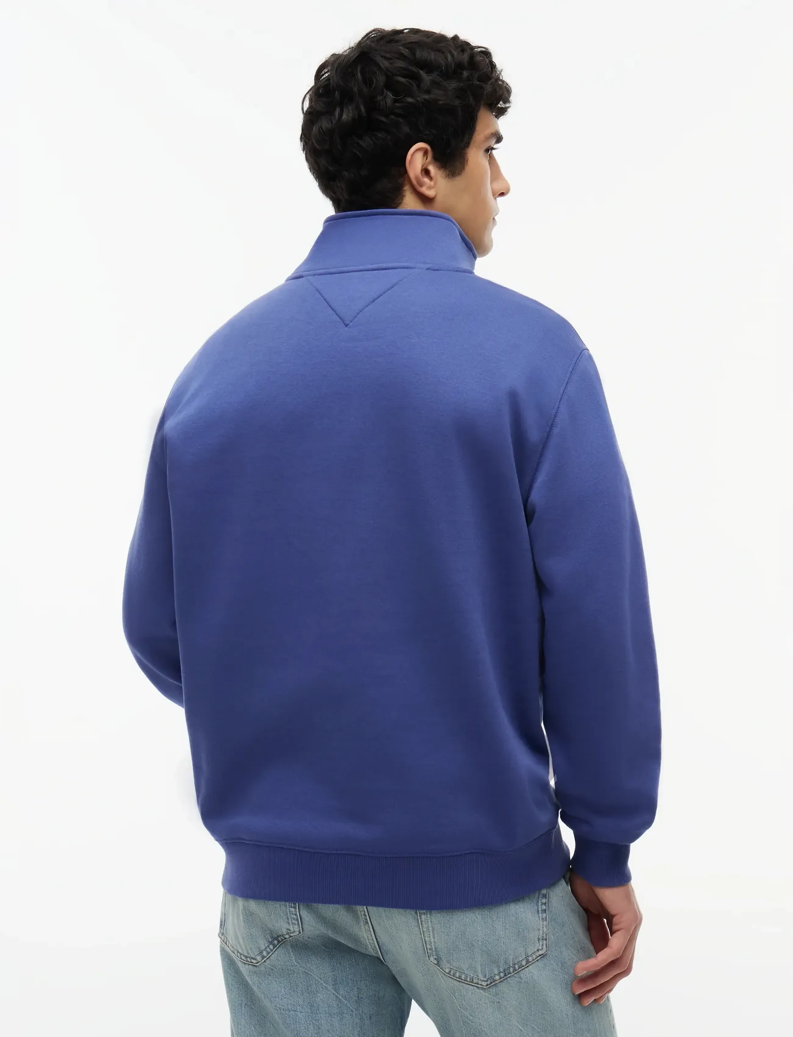 Tommy Jeans - TJM REG FLEECE QZ MOCK NCK EXT - fleecetrøjer - blue storm - 2
