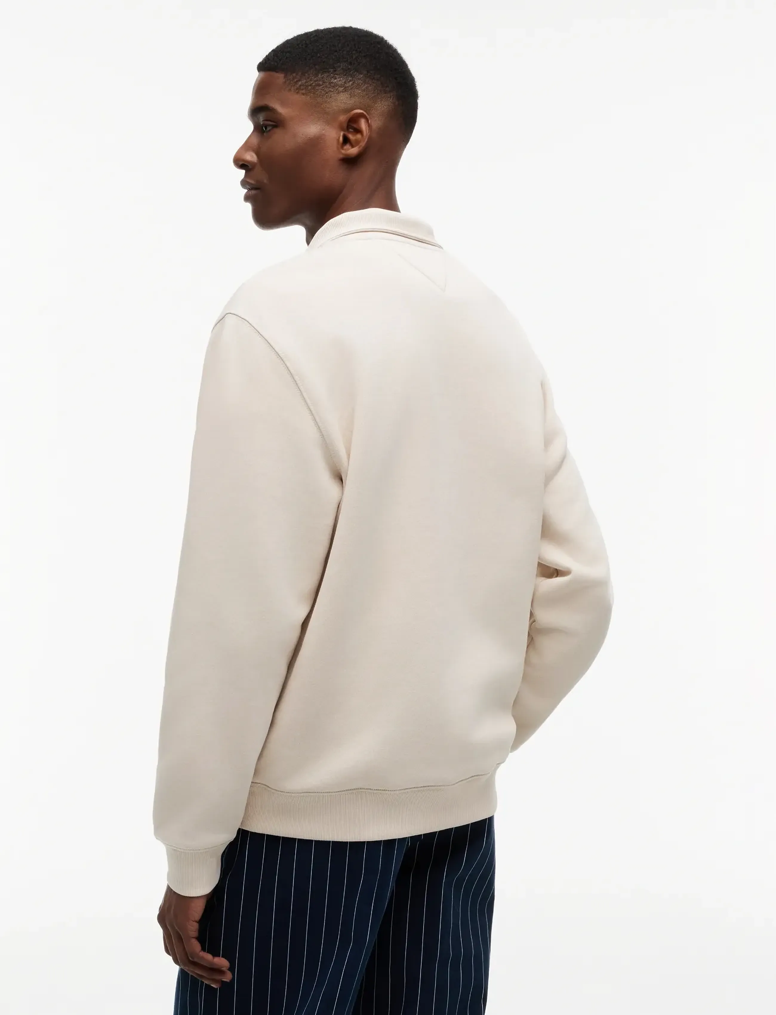 Tommy Jeans - TJM REG FLEECE 1/4ZIP MOCK EXT - fleecetrøjer - classic beige - 2