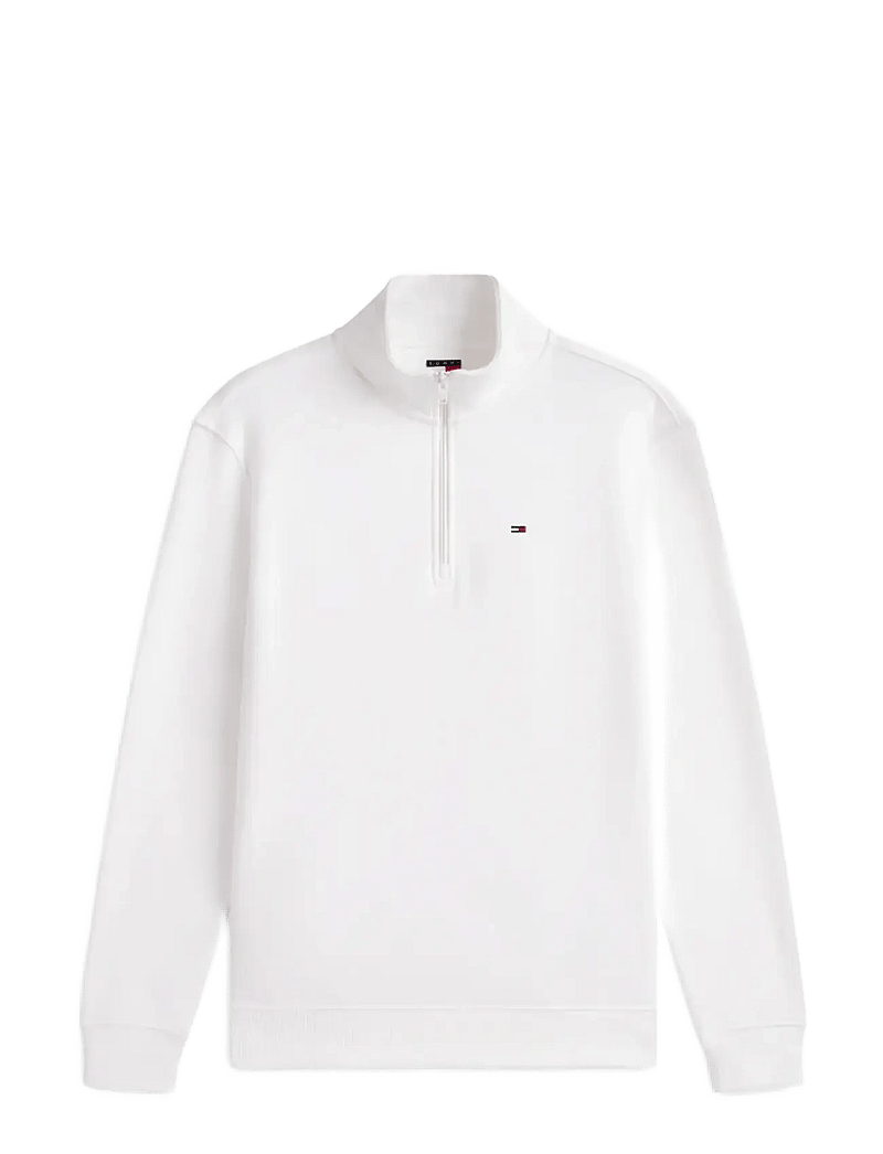 Tommy Jeans - TJM REG FLEECE QZ MOCK NCK EXT - fleecetrøjer - ecru - 1