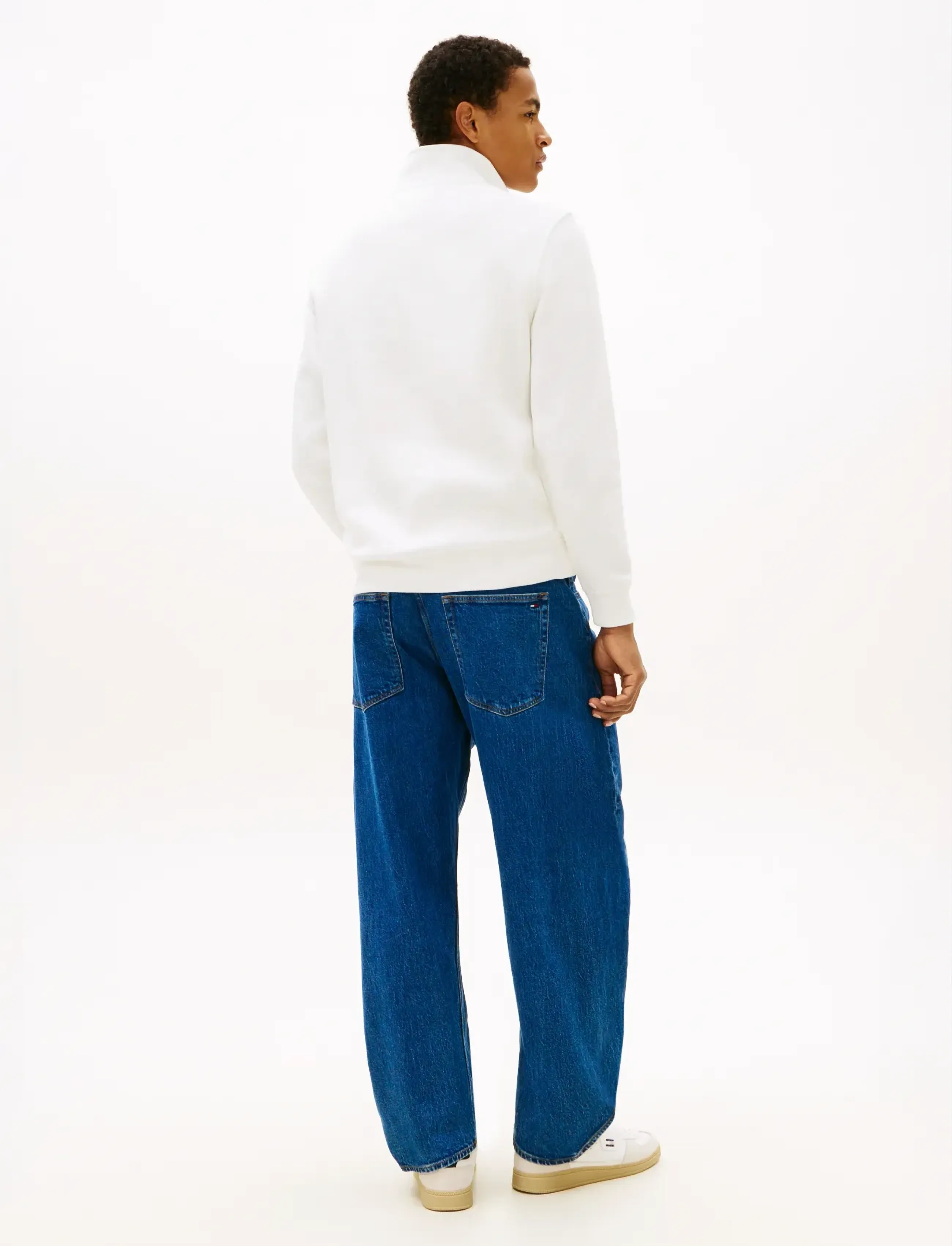 Tommy Jeans - TJM REG FLEECE 1/4ZIP MOCK EXT - fleecetrøjer - ecru - 2