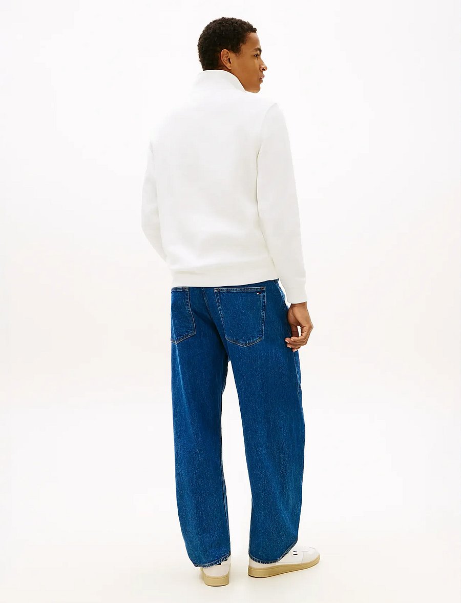 Tommy Jeans - TJM REG FLEECE 1/4ZIP MOCK EXT - fleecetrøjer - ecru - 2