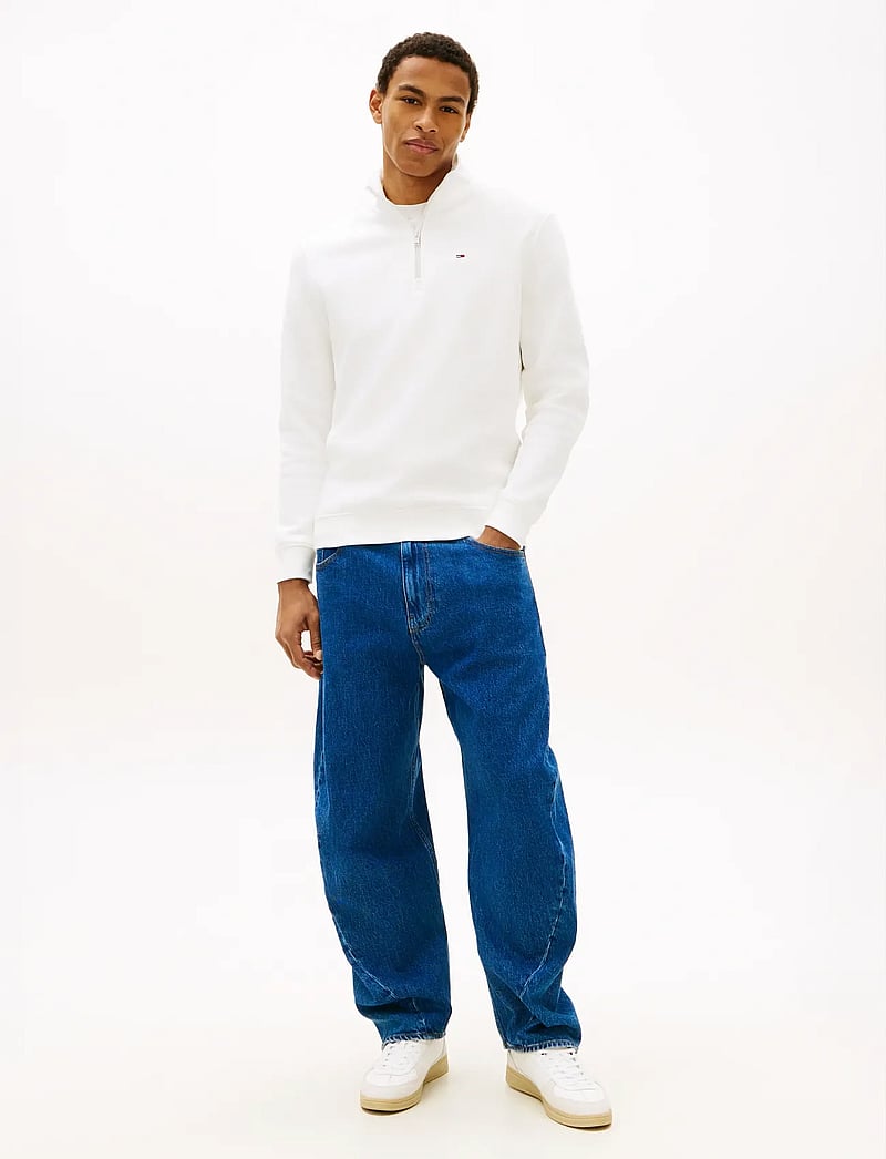 Tommy Jeans - TJM REG FLEECE QZ MOCK NCK EXT - fleecetrøjer - ecru - 3