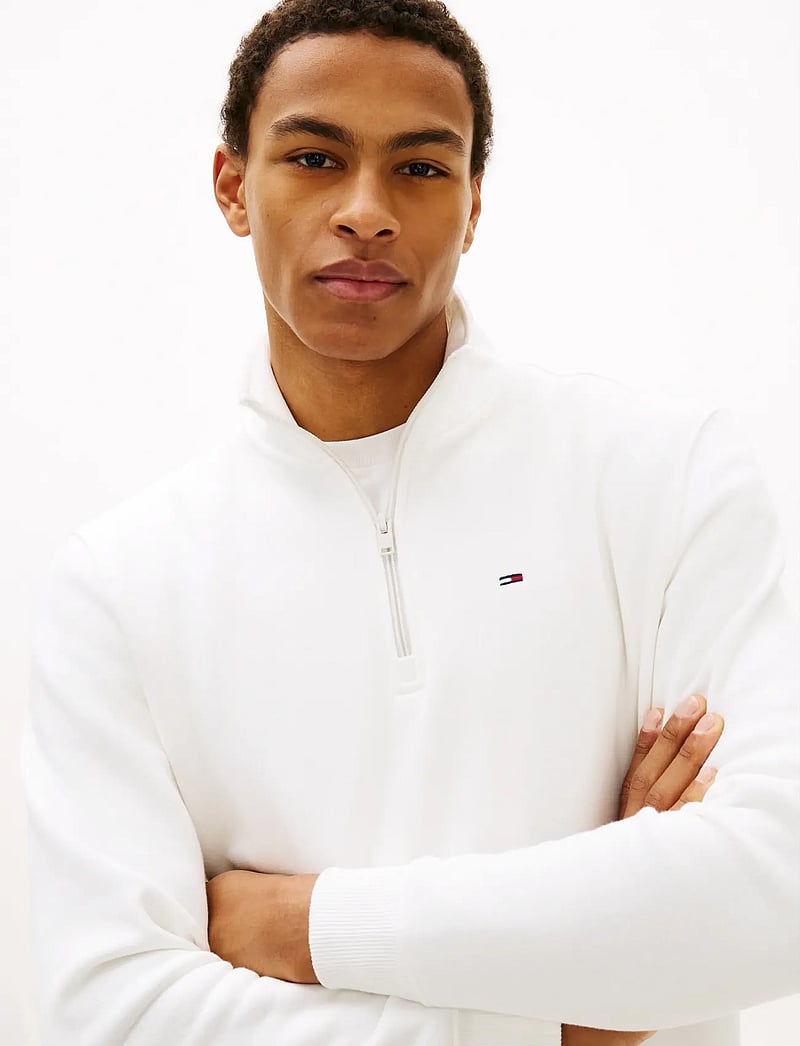 Tommy Jeans - TJM REG FLEECE QZ MOCK NCK EXT - fleecetrøjer - ecru - 4