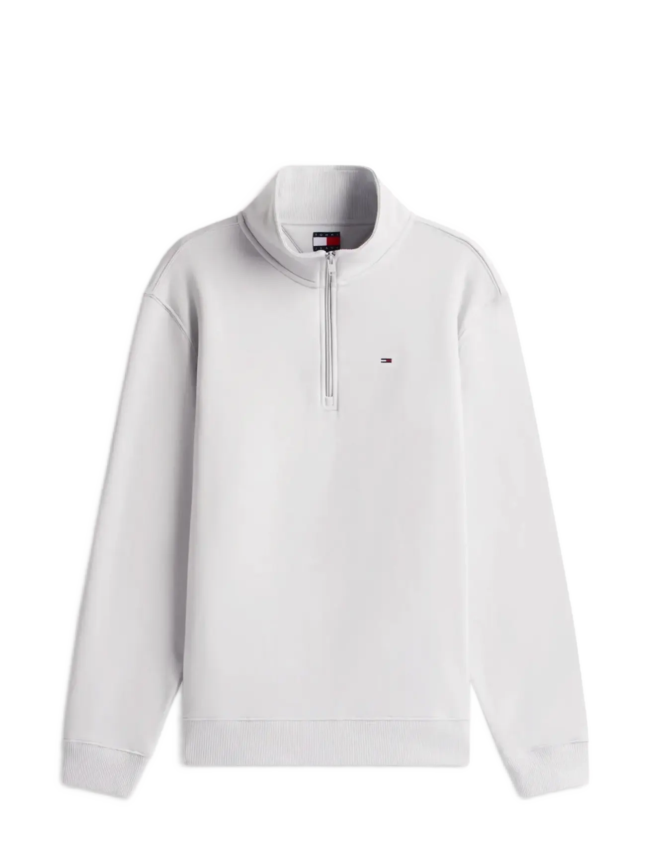 Tommy Jeans TJM REG FLEECE QZ MOCK NECK - Tommy Jeans - HELIUM / grey