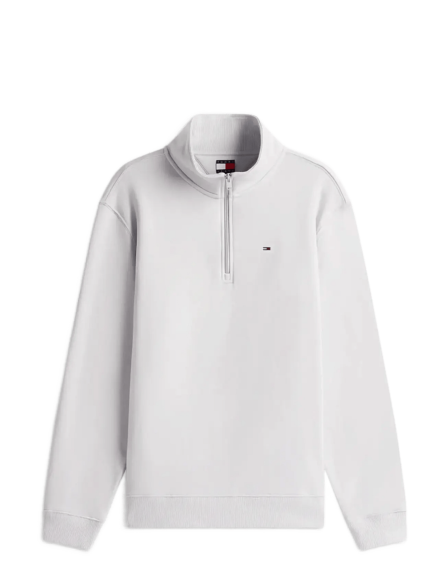 Tommy Jeans - TJM REG FLEECE QZ MOCK NCK EXT - fleecetrøjer - helium - 1