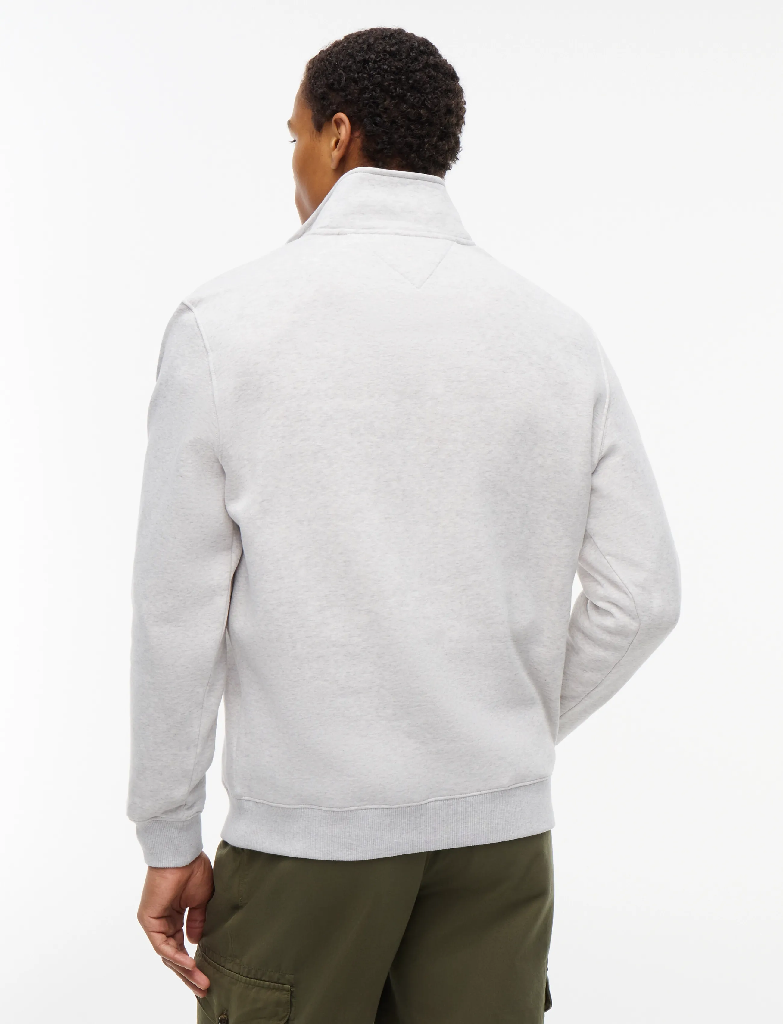Tommy Jeans - TJM REG FLEECE 1/4ZIP MOCK EXT - fleecetrøjer - ice grey heather - 2