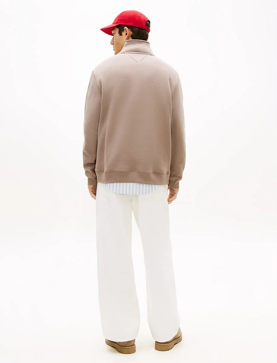 Tommy Jeans - TJM REG FLEECE 1/4ZIP MOCK EXT - fleecetrøjer - ivy mink - 2