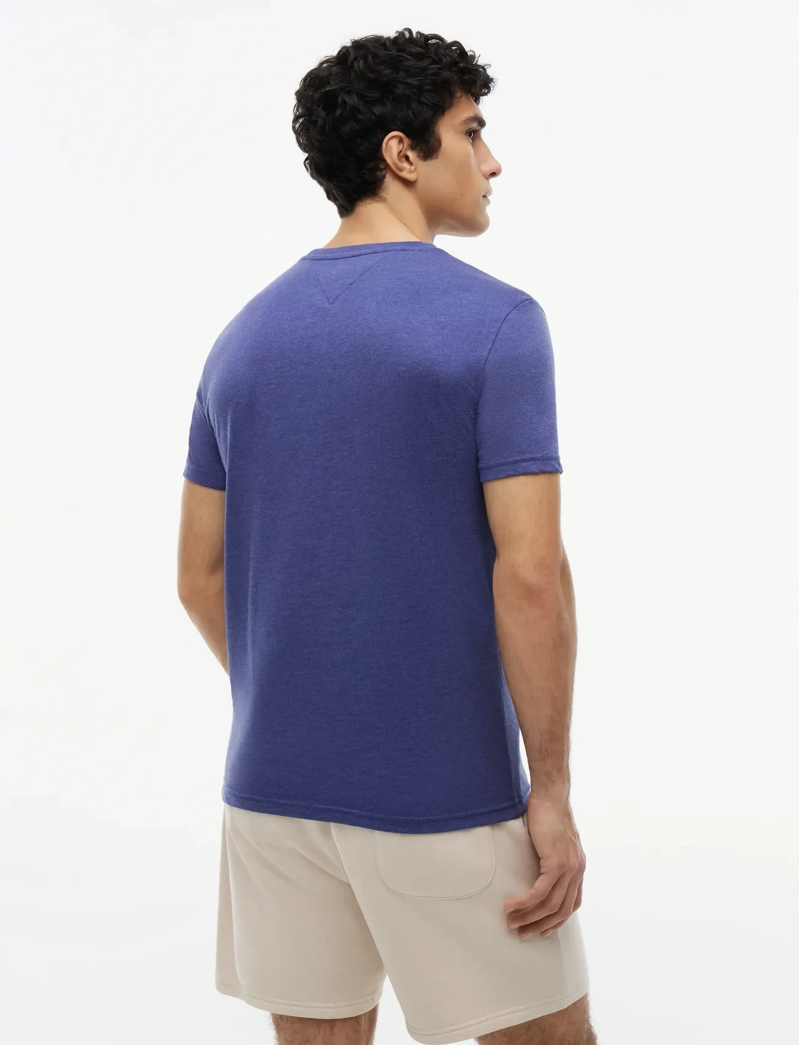 Tommy Jeans - TJM XSLIM JASPE HTR TEE EXT - kortærmede t-shirts - blue storm - 2