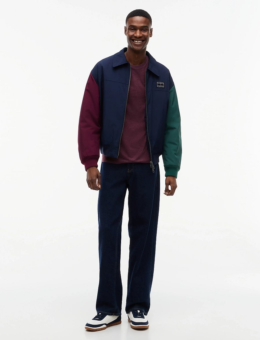 Tommy Jeans - TJM XSLIM JASPE HTR TEE EXT - kurzärmelige t-shirts - calypso berry htr - 4