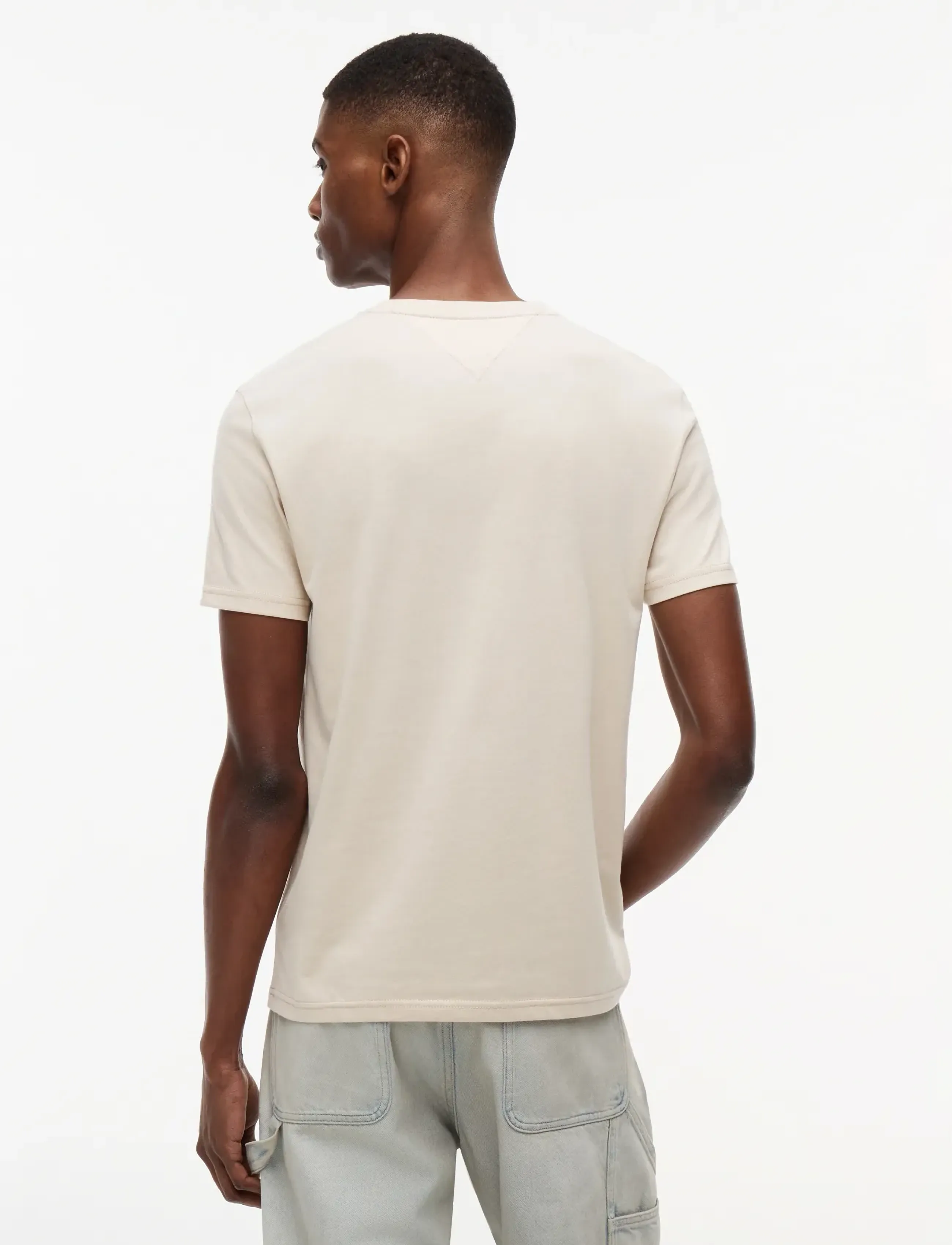 Tommy Jeans - TJM XSLIM JASPE HTR TEE EXT - kurzärmelig - classic beige - 2