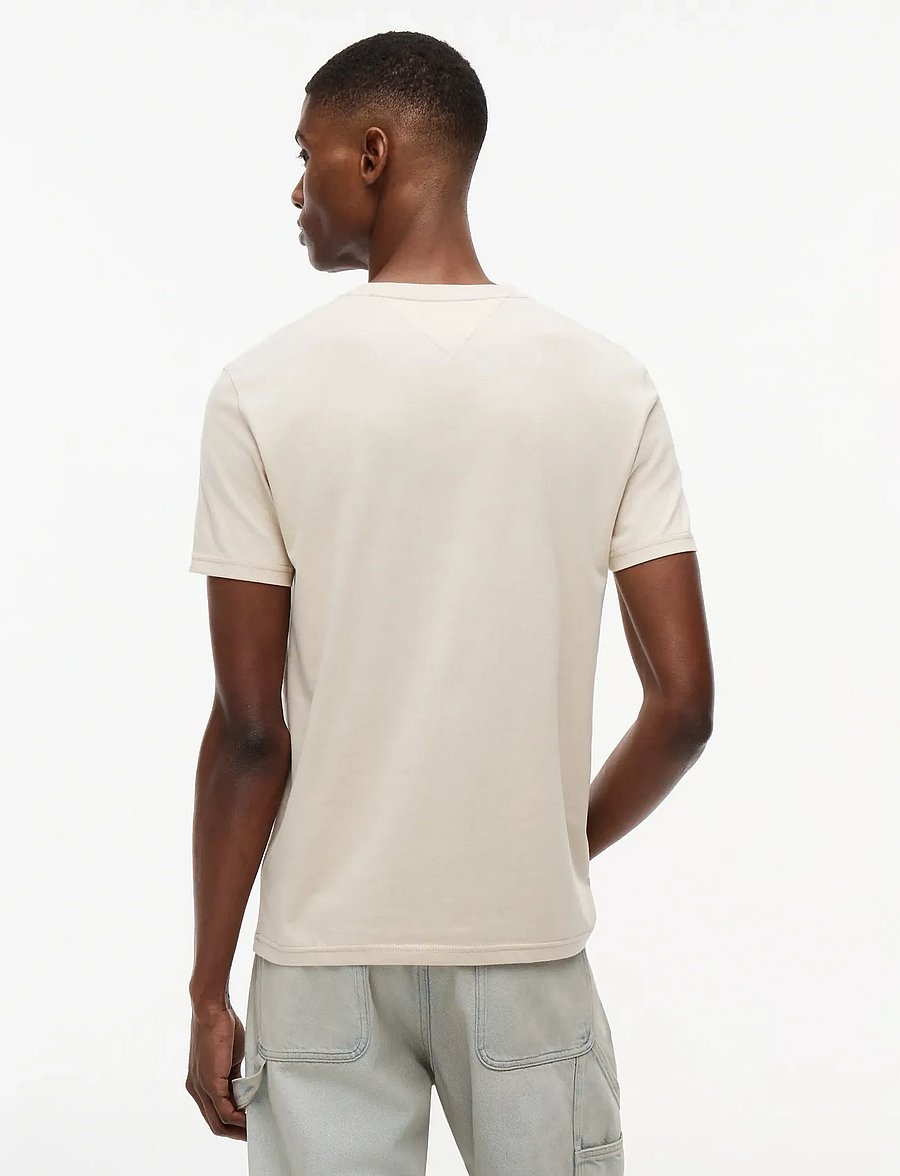 Tommy Jeans - TJM XSLIM JASPE HTR TEE EXT - lühikeste varrukatega t-särgid - classic beige - 2