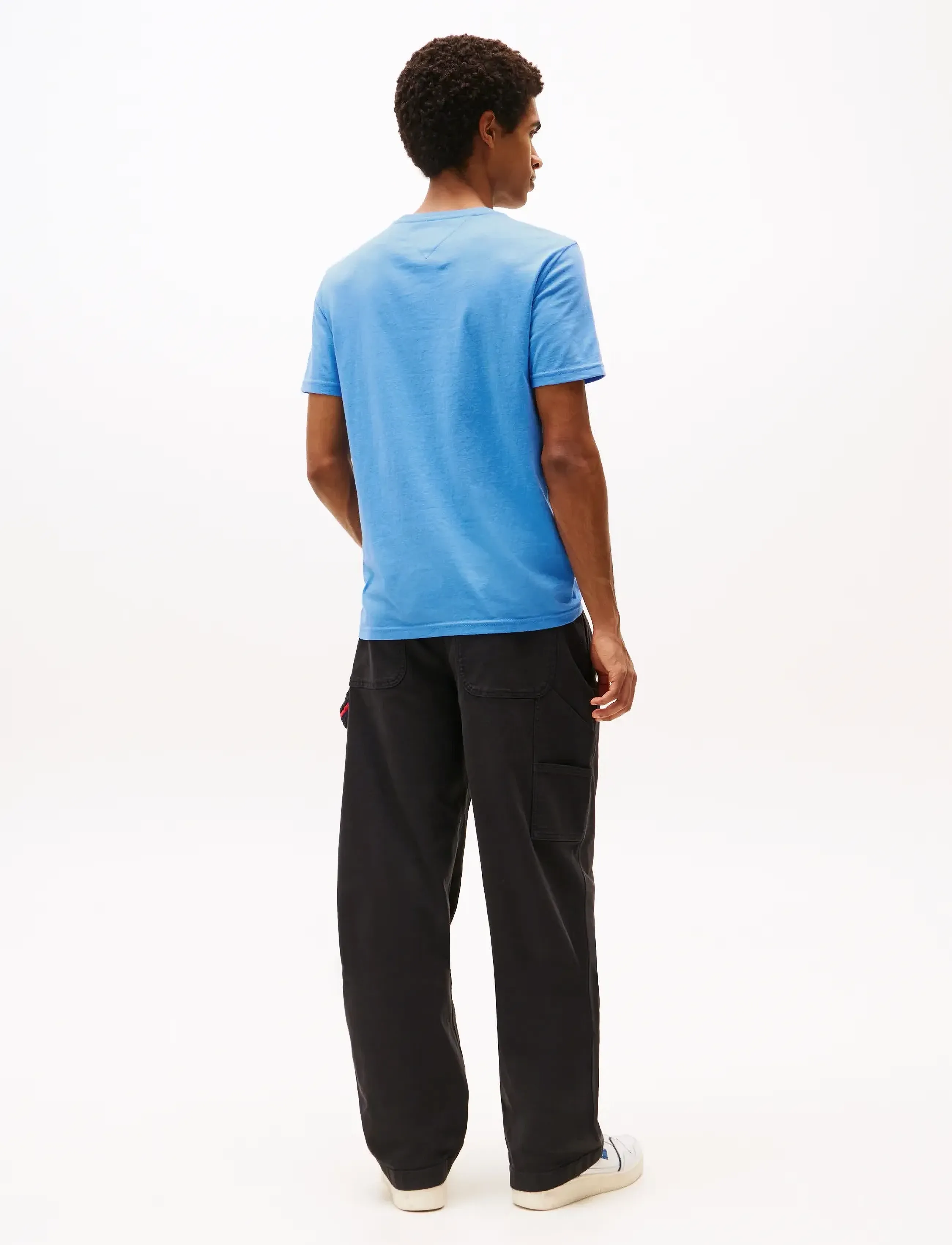 Tommy Jeans - TJM XSLIM JASPE HTR TEE EXT - kortærmede t-shirts - copenhagen blue htr - 4