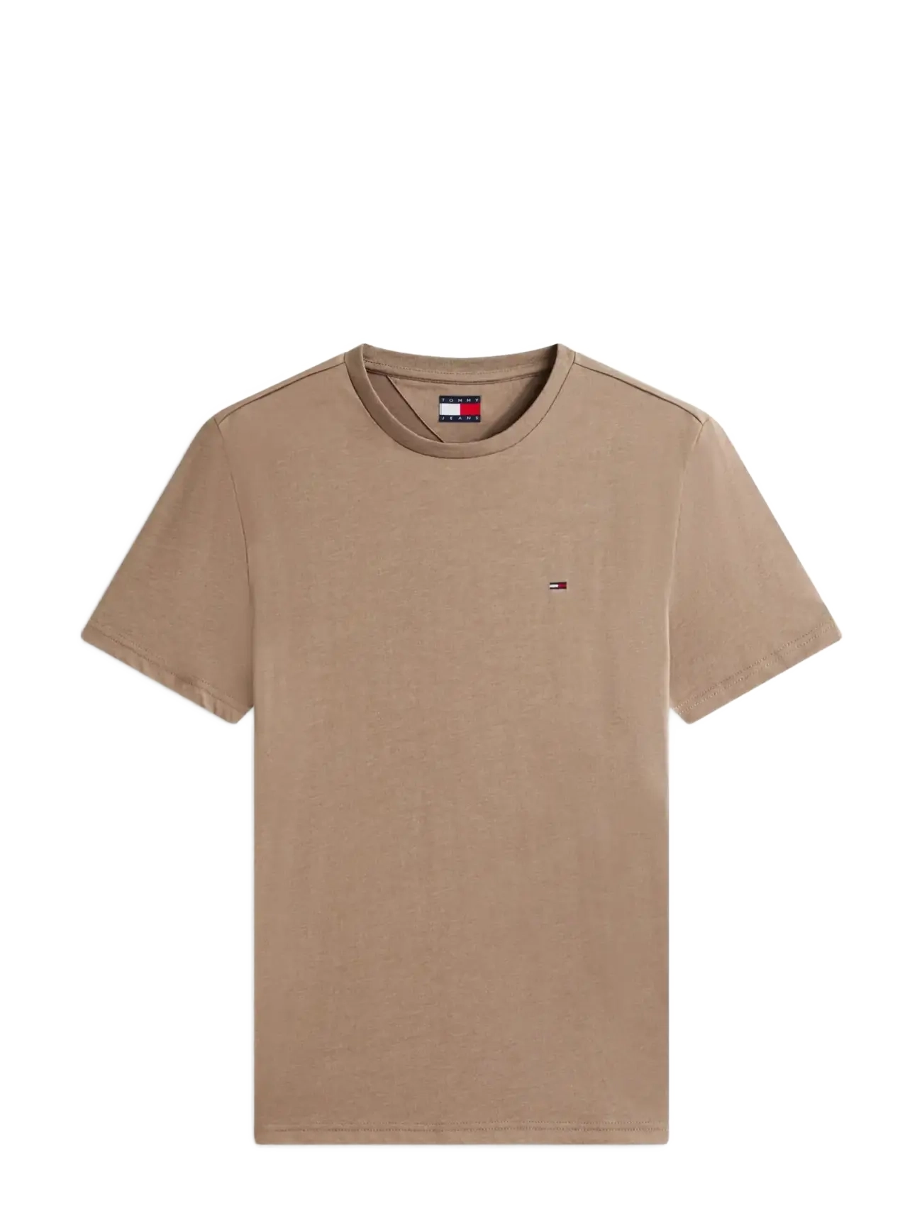 TOMMY JEANS Tjm Xslim Jaspe Htr Tee Ext Beige - L - Herren