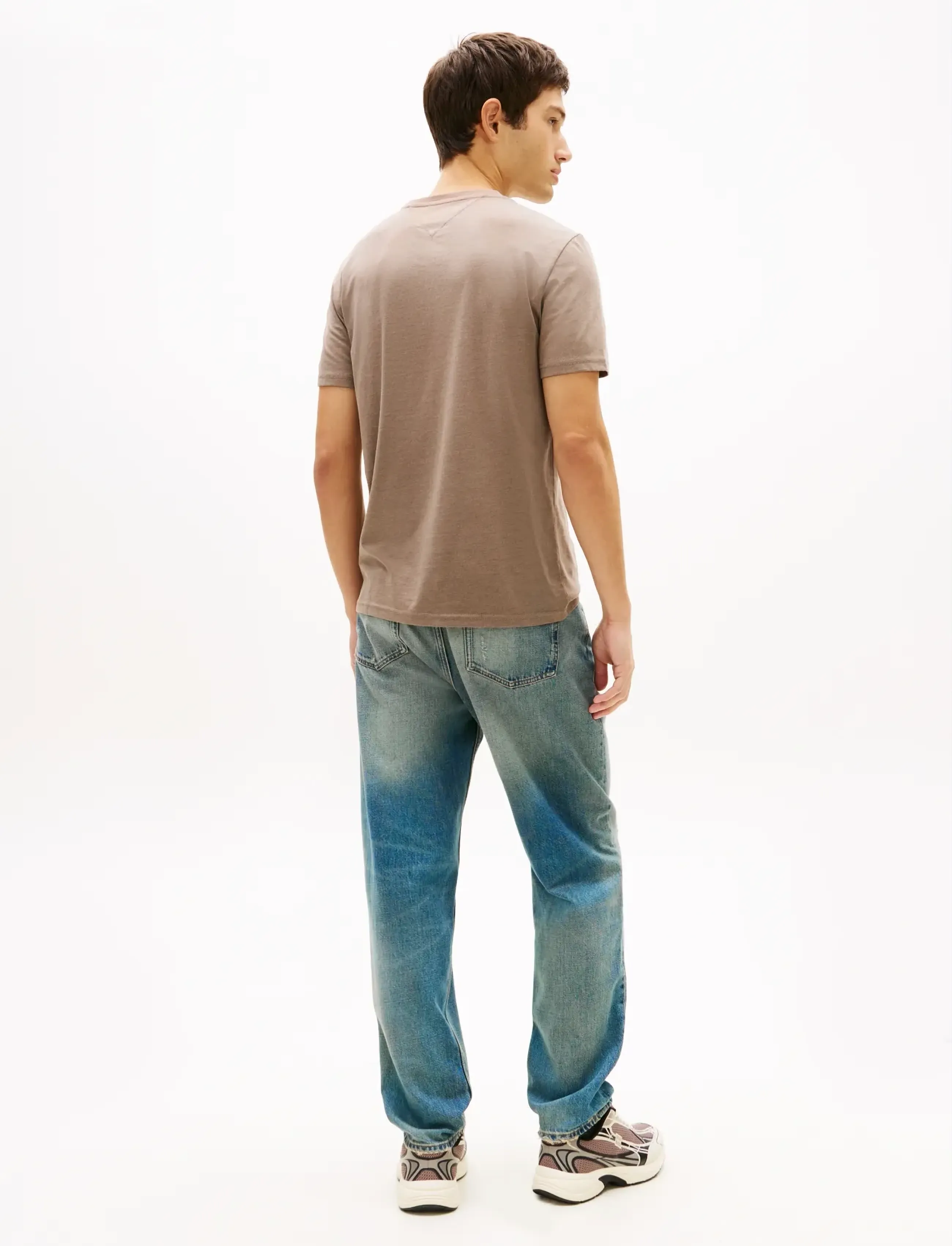 Tommy Jeans - TJM XSLIM JASPE HTR TEE EXT - kortærmede t-shirts - ivy mink htr - 2