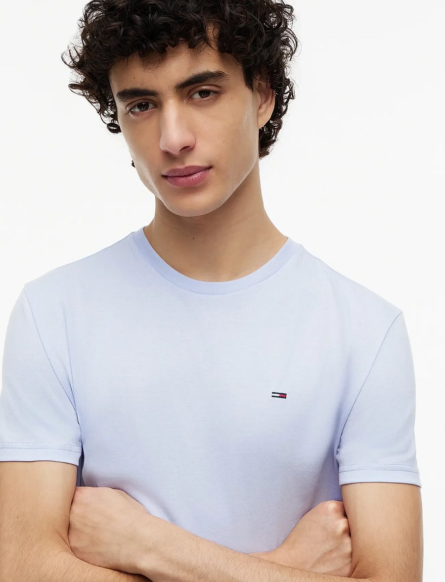 Tommy Jeans - TJM XSLIM JASPE HTR TEE EXT - lühikeste varrukatega t-särgid - moonlight iris - 3