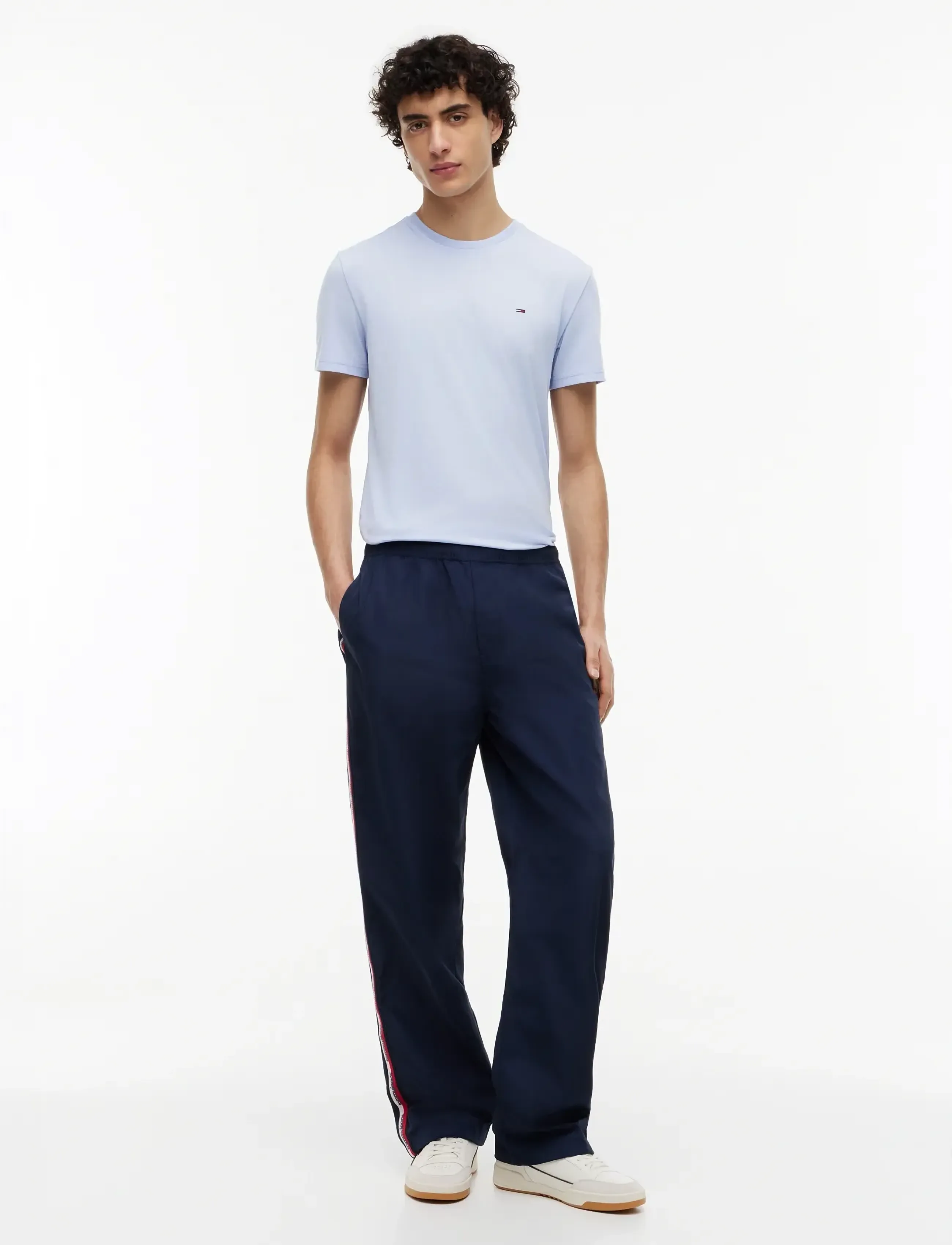Tommy Jeans - TJM XSLIM JASPE HTR TEE EXT - kortærmede t-shirts - moonlight iris - 4