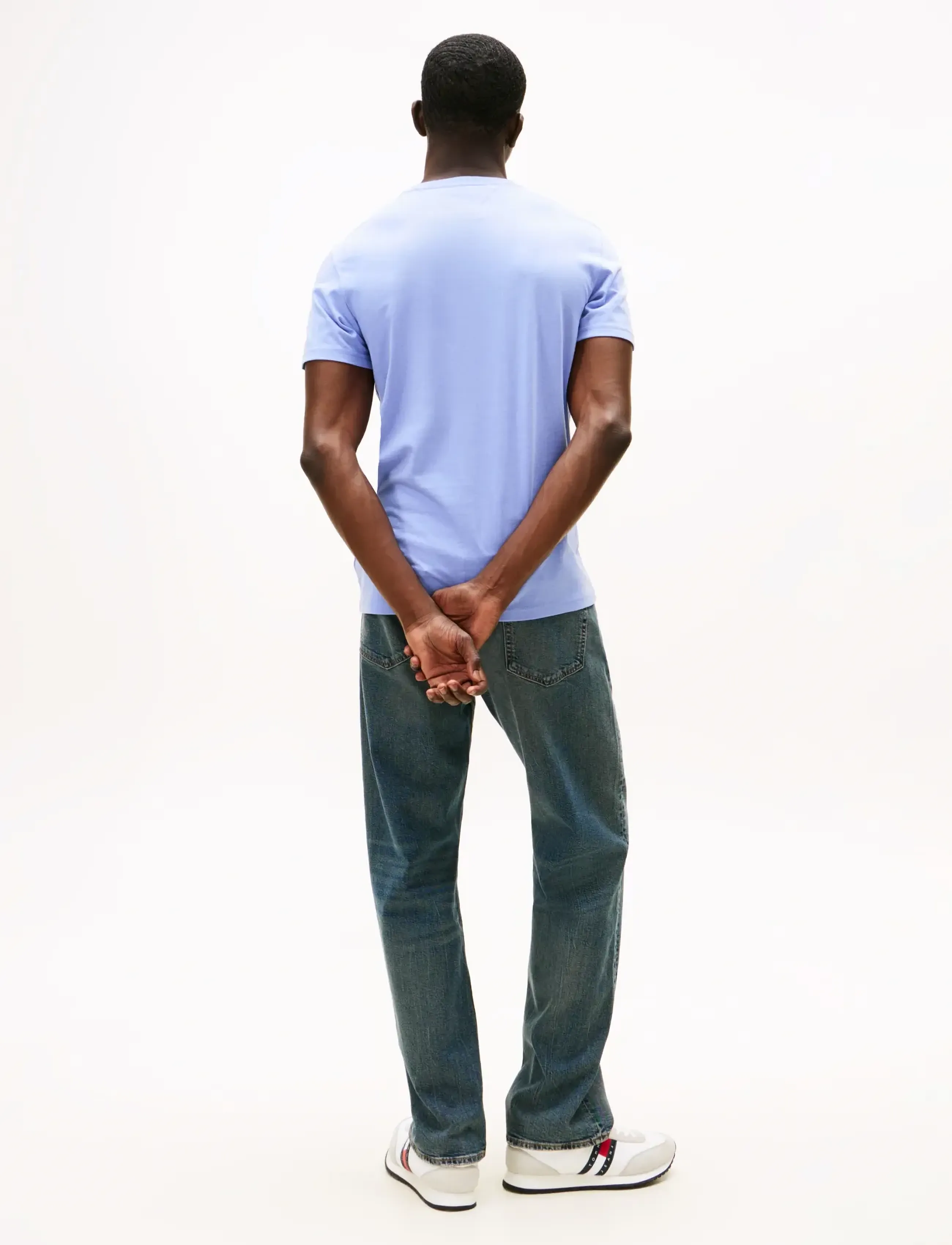 Tommy Jeans - TJM XSLIM JASPE HTR TEE EXT - kurzärmelig - nordic iris htr - 3