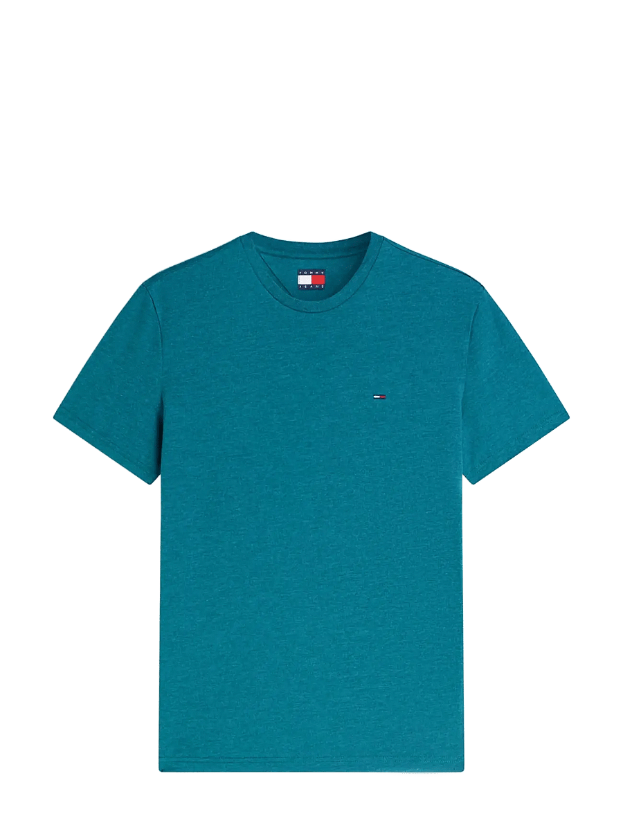 Tommy Jeans - TJM XSLIM JASPE HTR TEE EXT - short-sleeved t-shirts - polar teal - 1