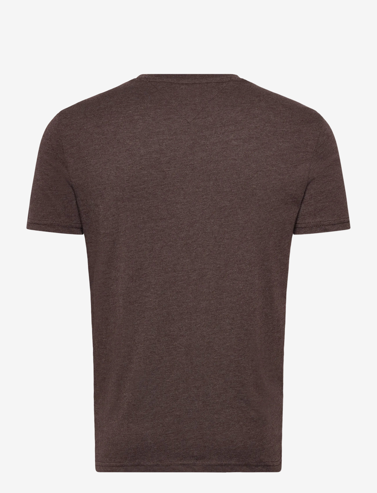 Tommy Jeans - TJM XSLIM JASPE HTR TEE EXT - kortärmade t-shirts - rich brown htr - 2