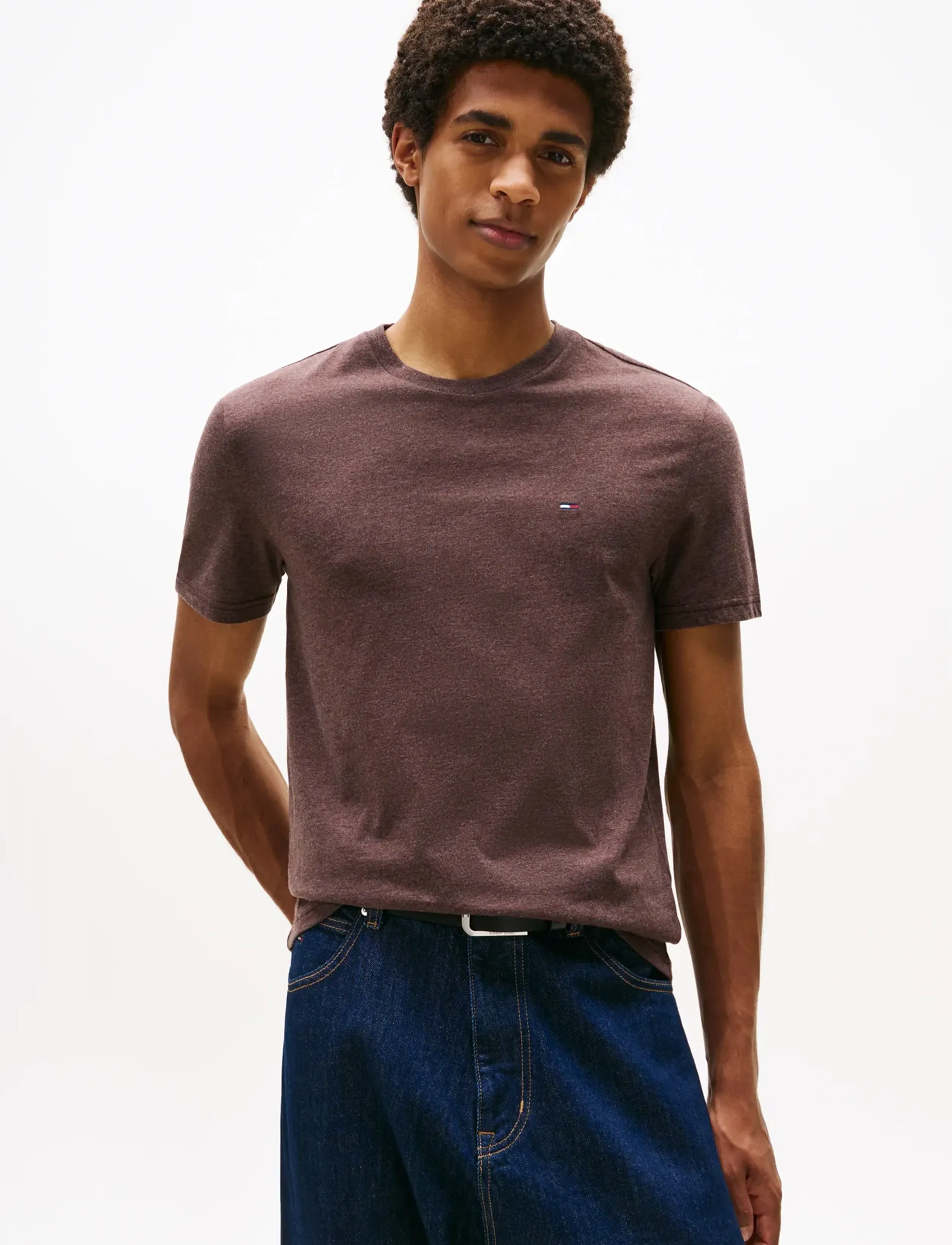 トップス jammin Tommy Jeans Tjm Xslim Jaspe Htr Tee Ext (TJSDM0DM20363) - Short