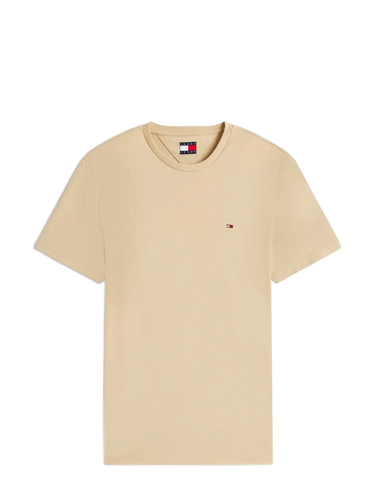 Tommy Jeans TJM XSLIM JASPE HTR TEE EXT - Kleding - SILT HTR / beige