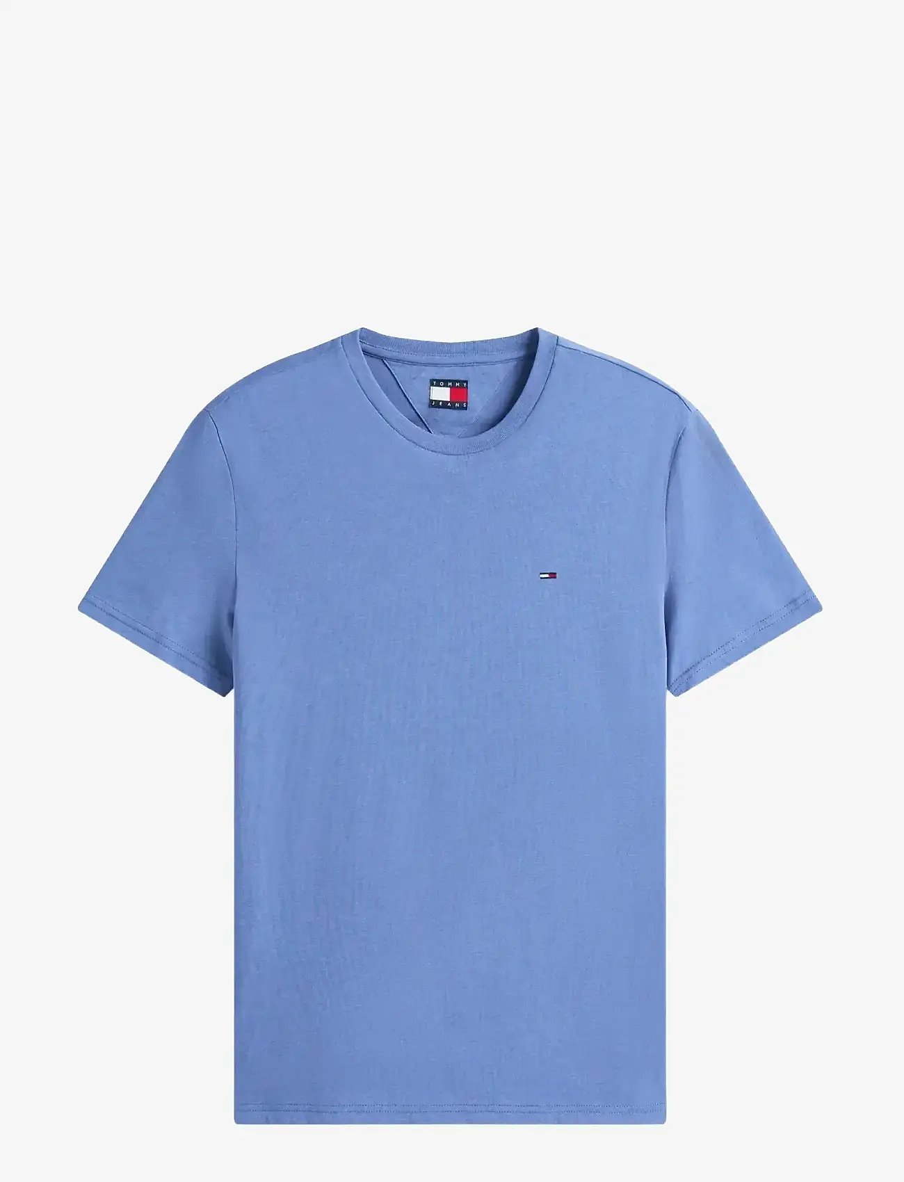Tommy Jeans - TJM XSLIM JASPE HTR TEE EXT - kortærmede t-shirts - soft sapphire htr - 1
