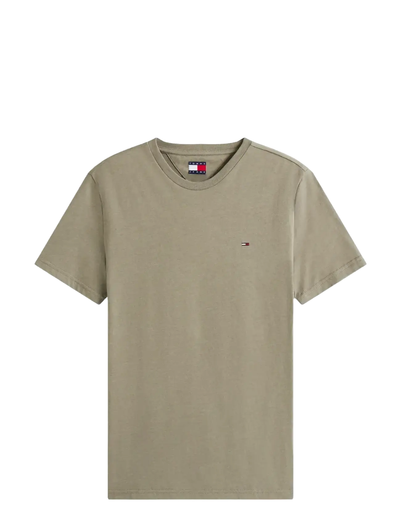 Tommy Jeans - TJM XSLIM JASPE HTR TEE EXT - kortærmede t-shirts - utility sage htr - 1