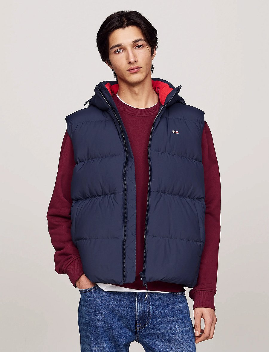Tommy Jeans - TJM ESSENTIAL DOWN VEST EXT - vestid - dark night navy - 0