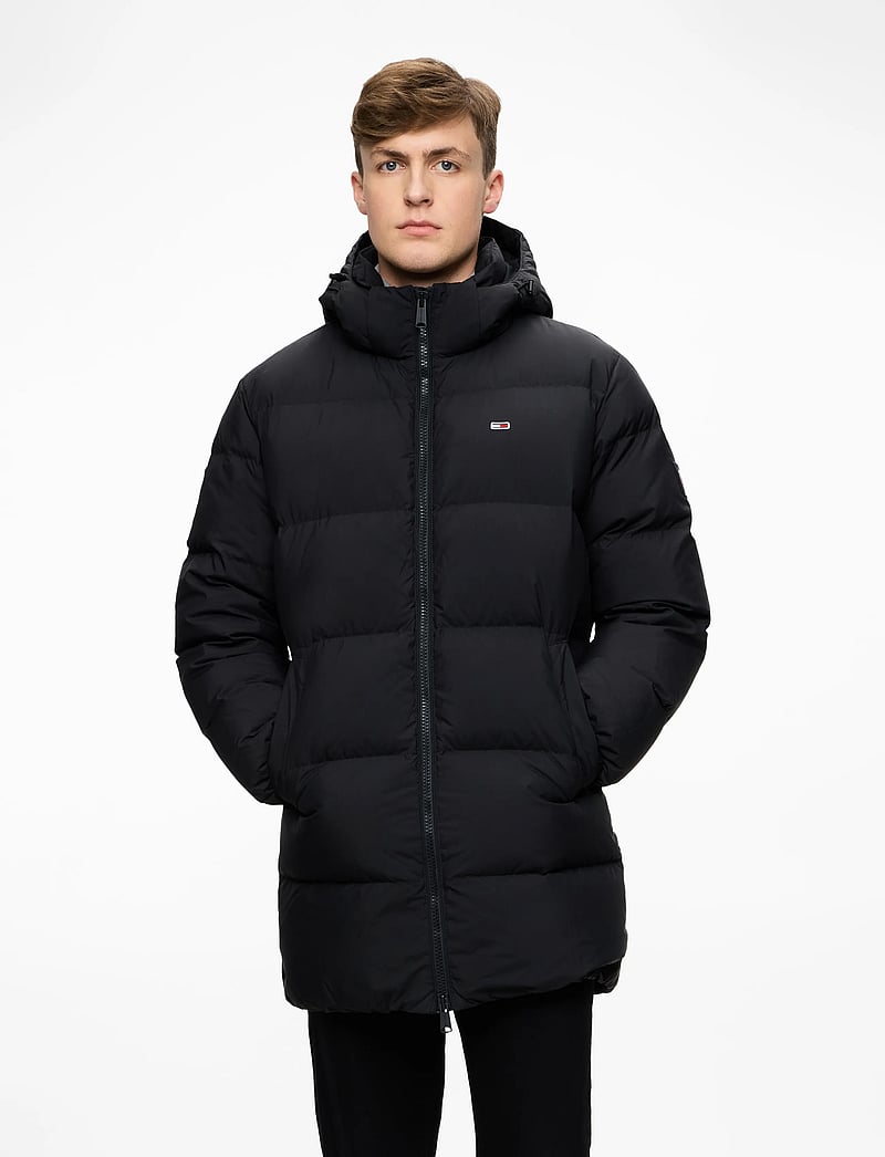 Tommy Jeans - TJM ESSENTIAL DOWN PARKA EXT - parkas - black - 1