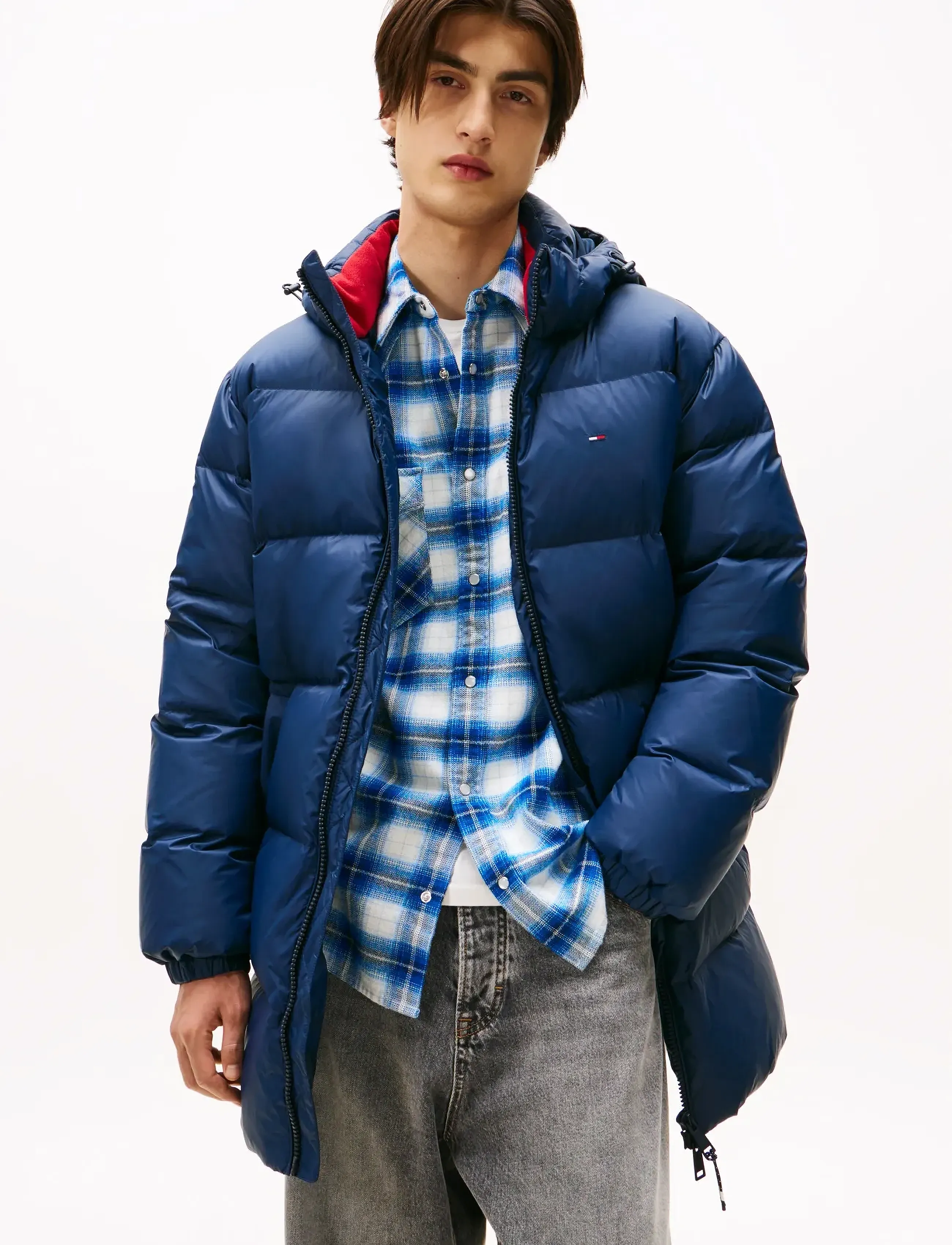 Tommy Jeans TJM ESSENTIAL DOWN PARKA EXT - Jacken - DARK BLUE / navy
