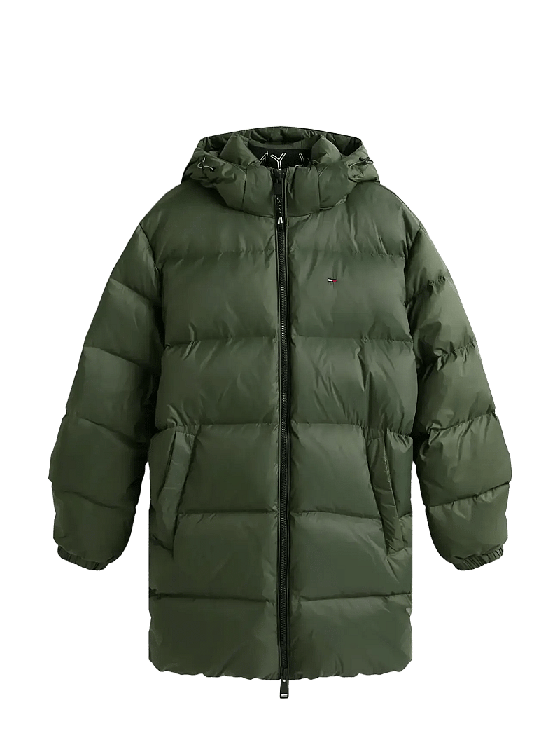 Tommy Jeans - TJM ESSENTIAL DOWN PARKA EXT - parkas - pewter green - 1