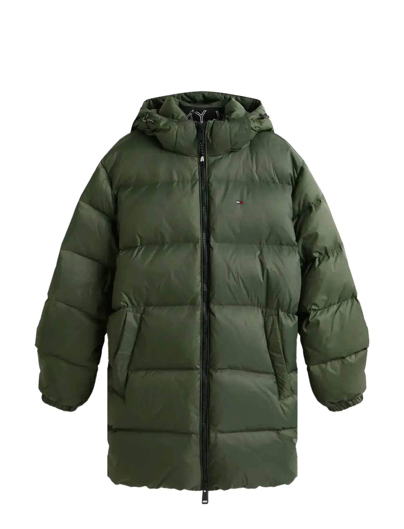 Tommy Jeans TJM ESSENTIAL DOWN PARKA EXT - Tommy Hilfiger - PEWTER GREEN / green
