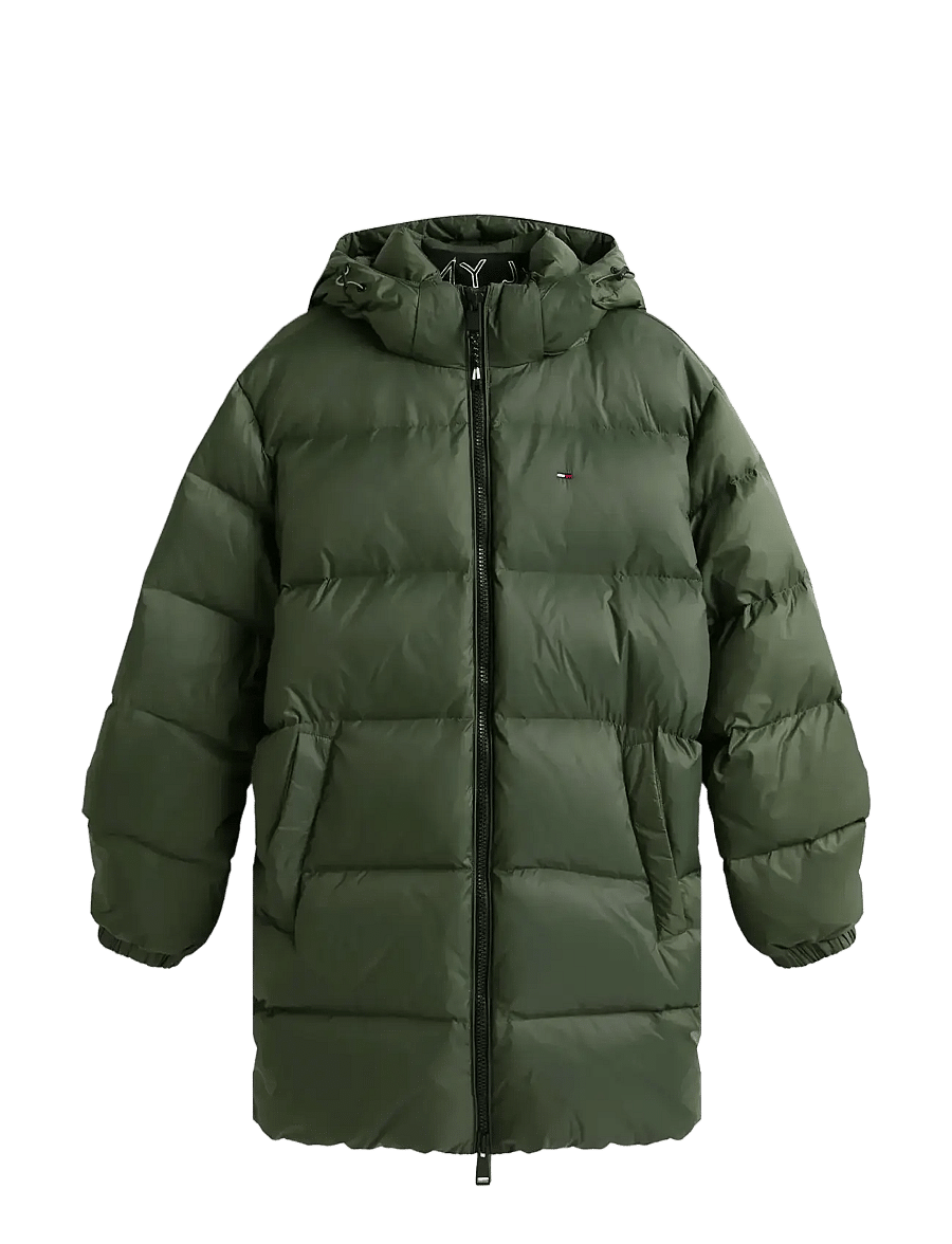 Tommy Jeans - TJM ESSENTIAL DOWN PARKA EXT - parkas - pewter green - 1