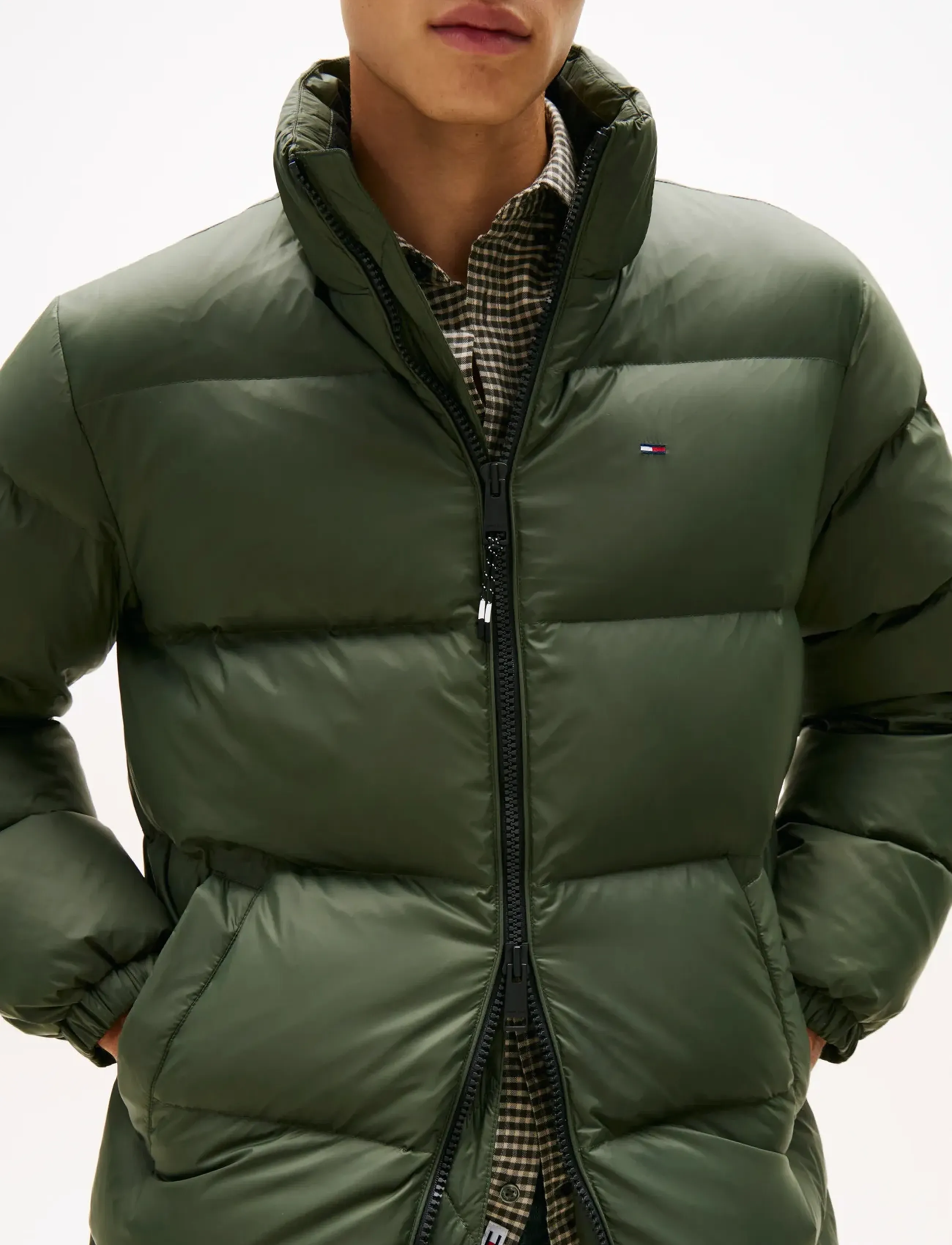 Tommy Jeans - TJM ESSENTIAL DOWN PARKA EXT - parkad - pewter green - 2
