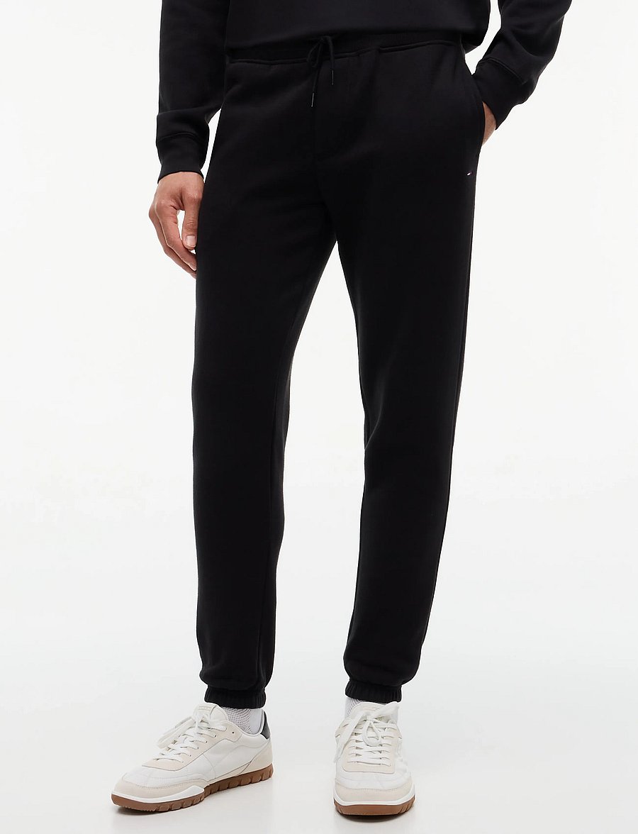 Tommy Jeans - TJM SLIM S FLAG SWEATPANT EXT - nach stil kaufen - black - 0