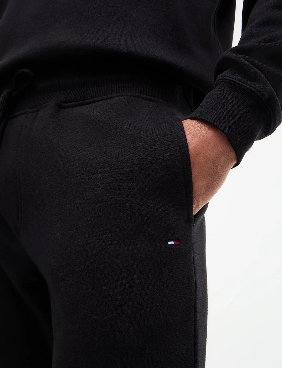 Tommy Jeans - TJM SLIM S FLAG SWEATPANT EXT - nach stil kaufen - black - 5